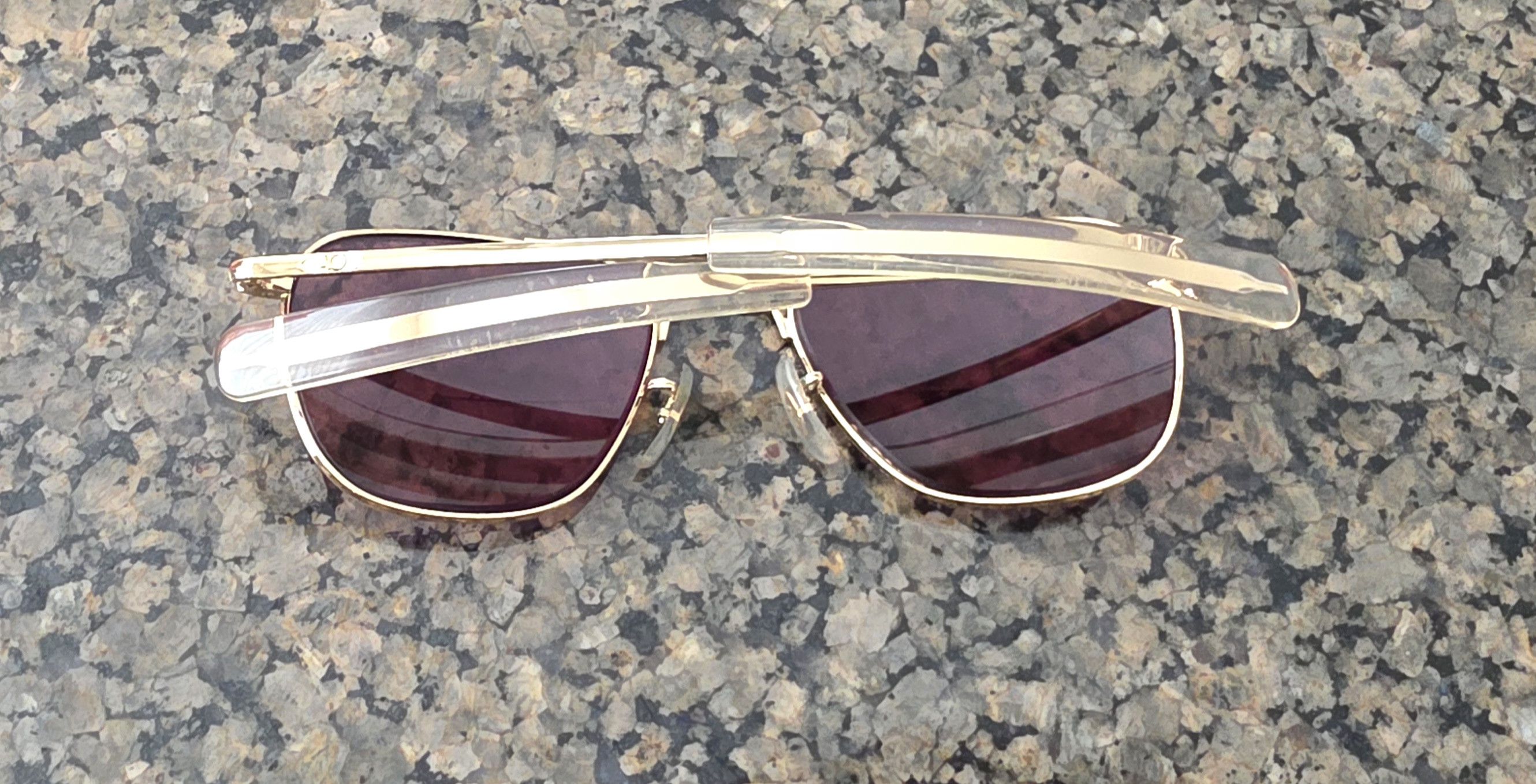 American Optical American Optical AO Original Pilot 52-20 Frames only No lens Size ONE SIZE - 8 Thumbnail