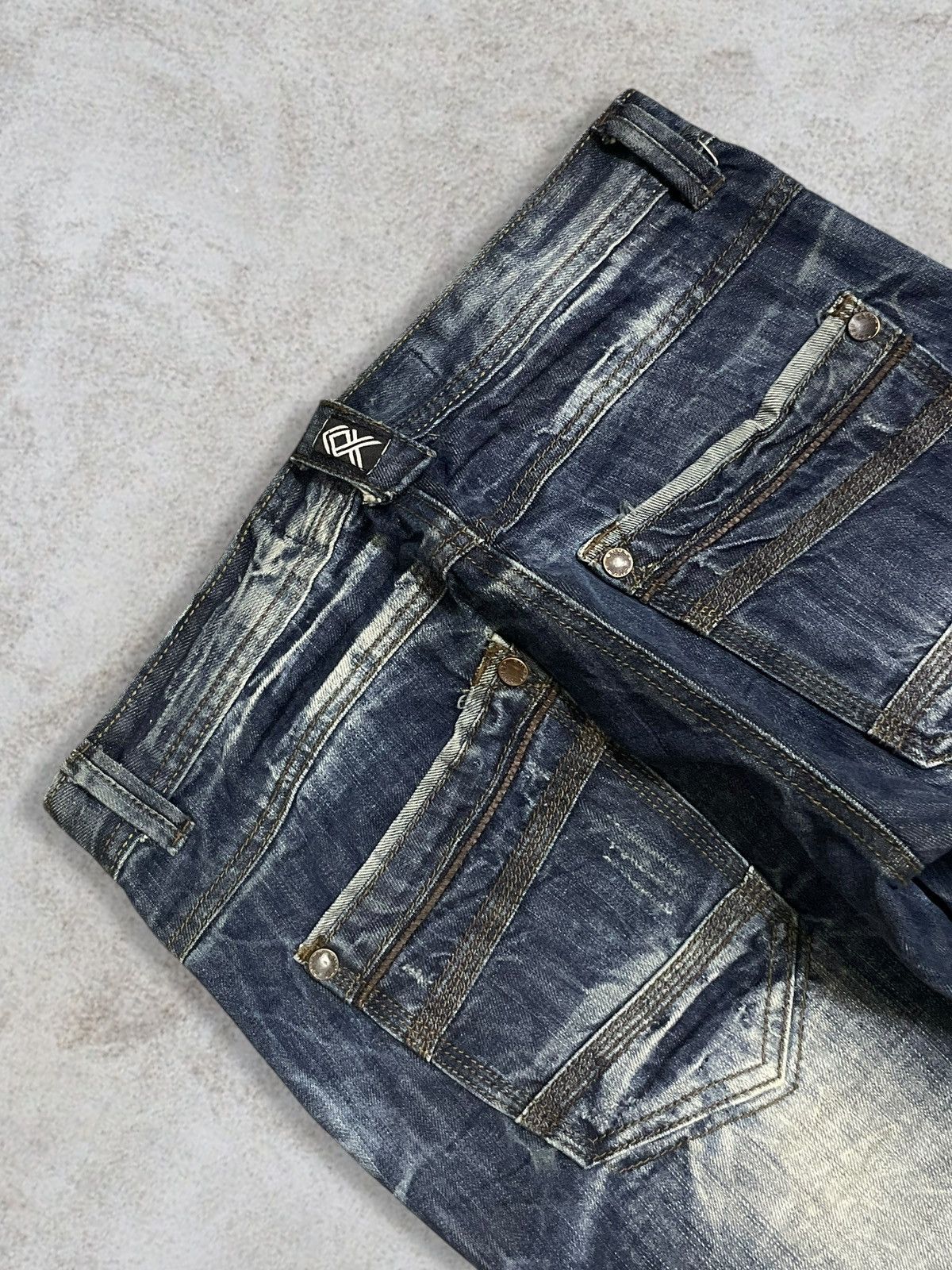 Seditionaries Vintage Japanese Denim Punk Ministry Crazy Washed Goth Jeans Size US 30 / EU 46 - 8 Thumbnail