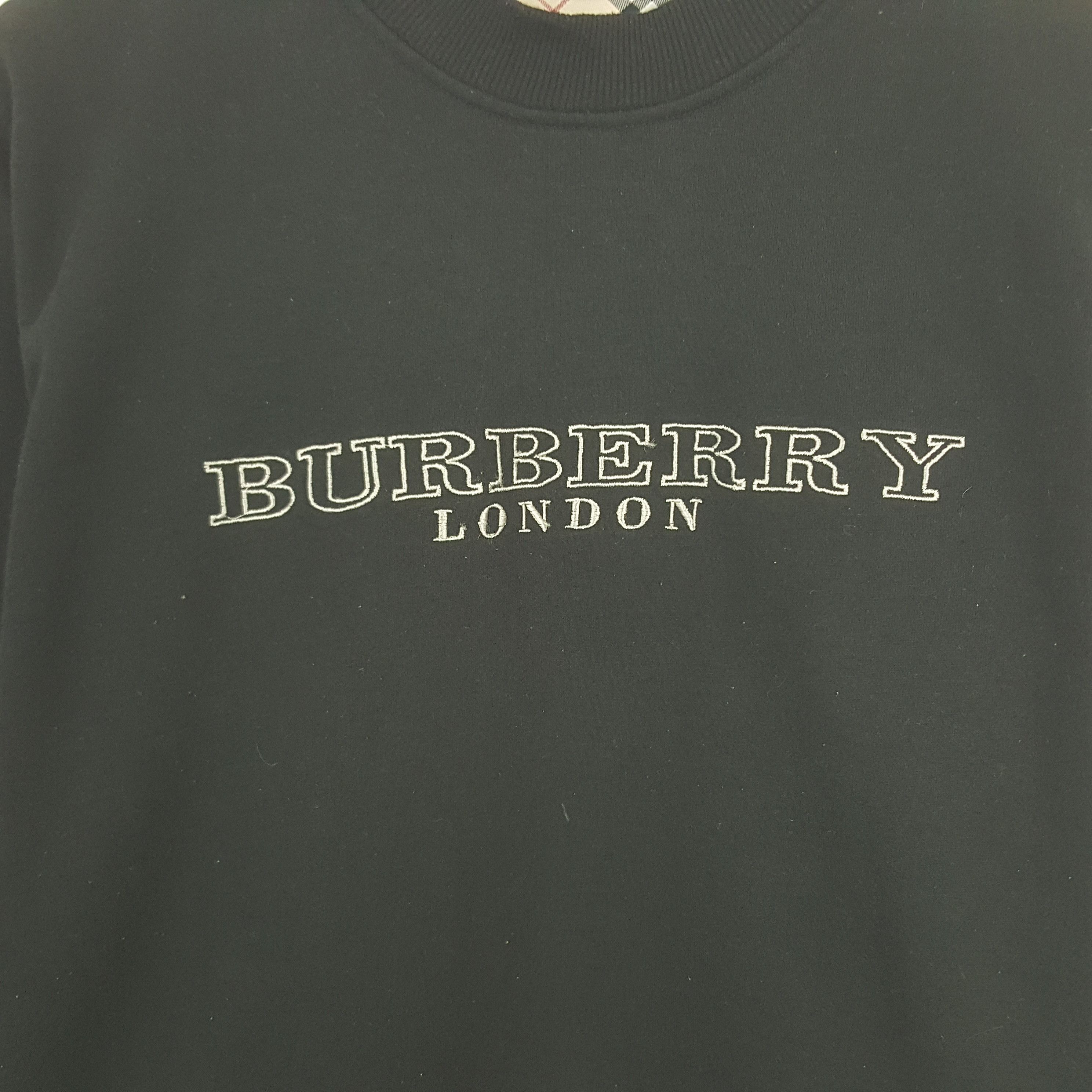 Burberry × Vintage Vintage Burberry London Embroidery Sweatshirt Size US S / EU 44-46 / 1 - 2 Thumbnail