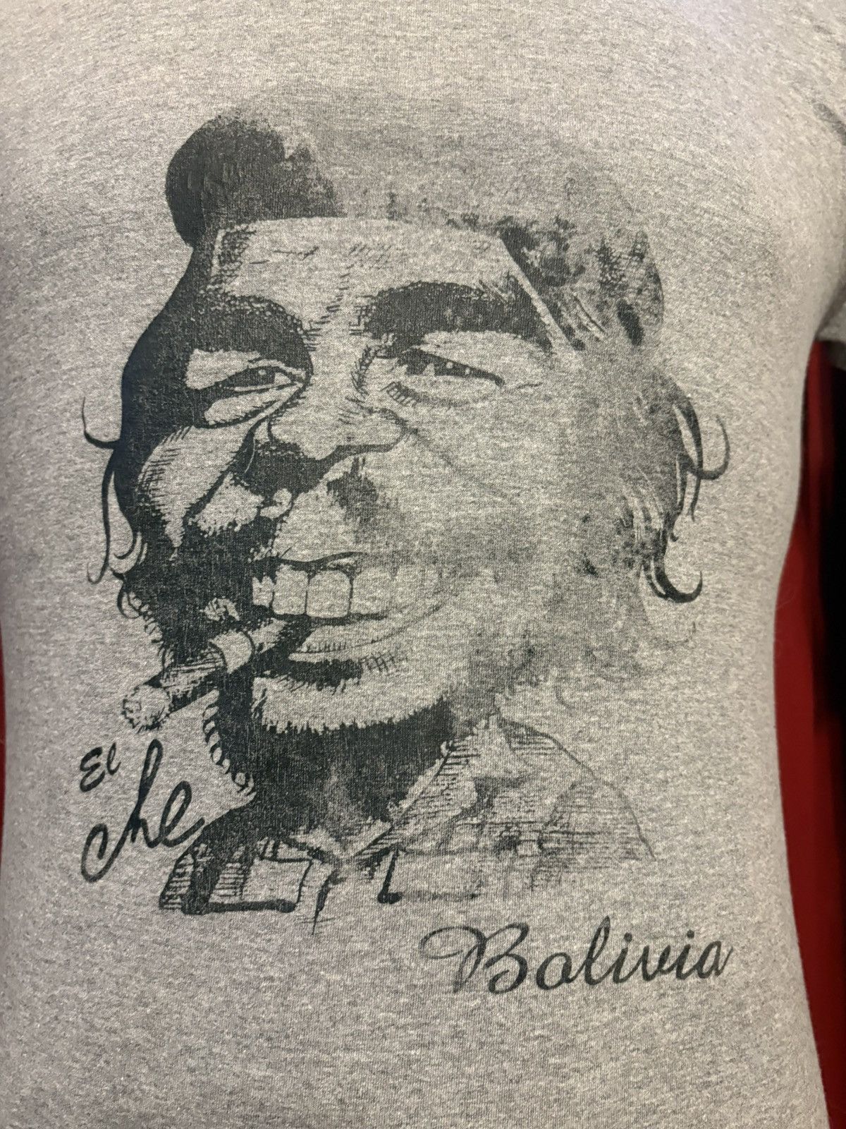 Vintage El Che Tshirt Caricature Bolivia Cocaine Art Tee Grail Size US M / EU 48-50 / 2 - 2 Thumbnail