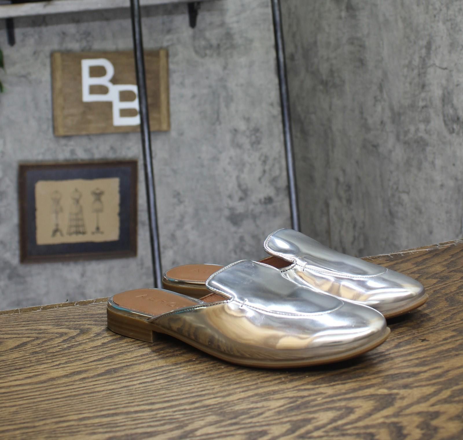 Other Nwt Aerosoles On Faux Leather Wilda Silver Mirror Gray 8.5m Size US 8.5 / IT 38.5 - 1 Thumbnail