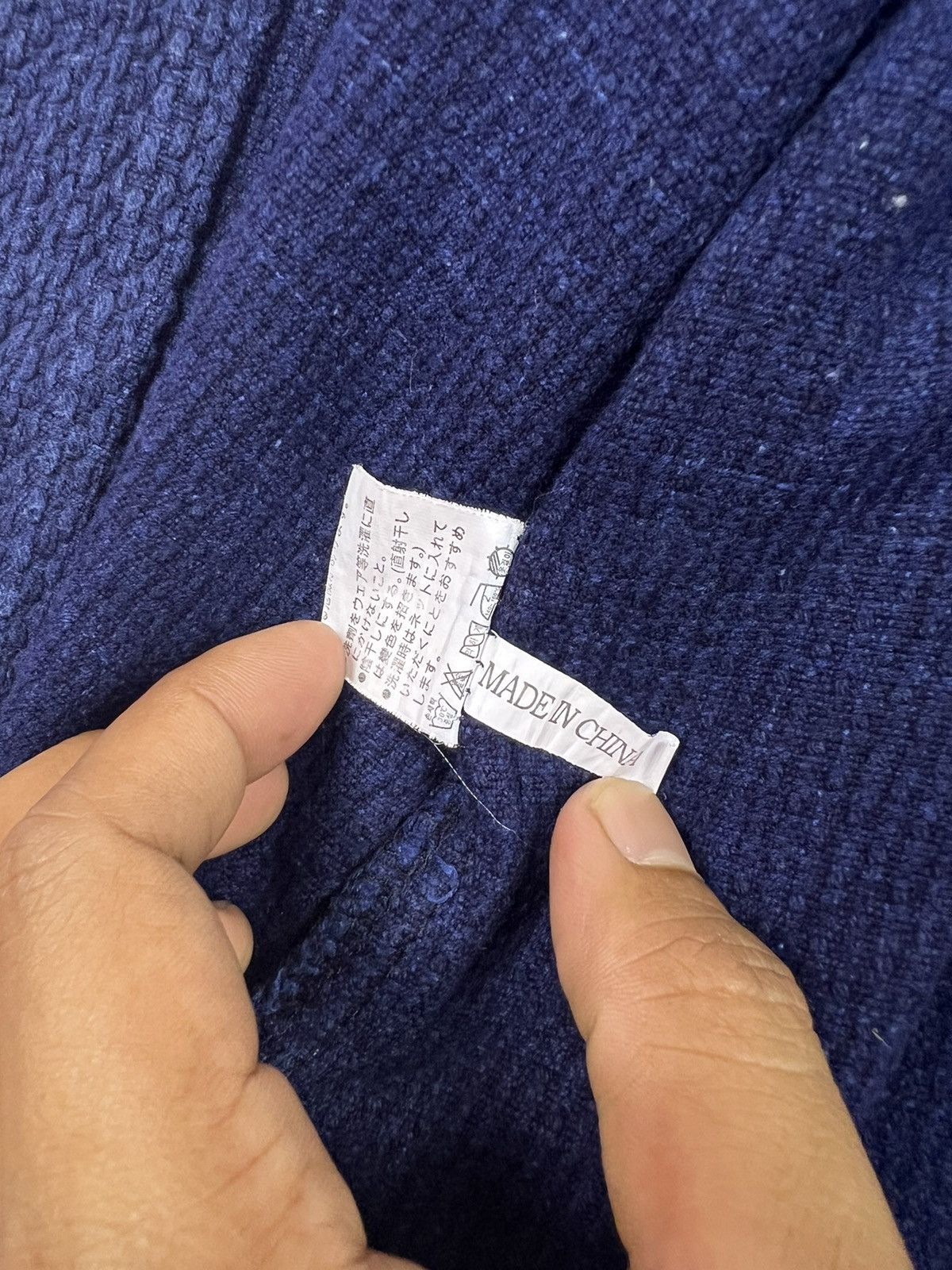 Indigo 🔥 JAPANESE INDIGO BLUE KIMONO TRADITIONAL Size US L / EU 52-54 / 3 - 12 Thumbnail