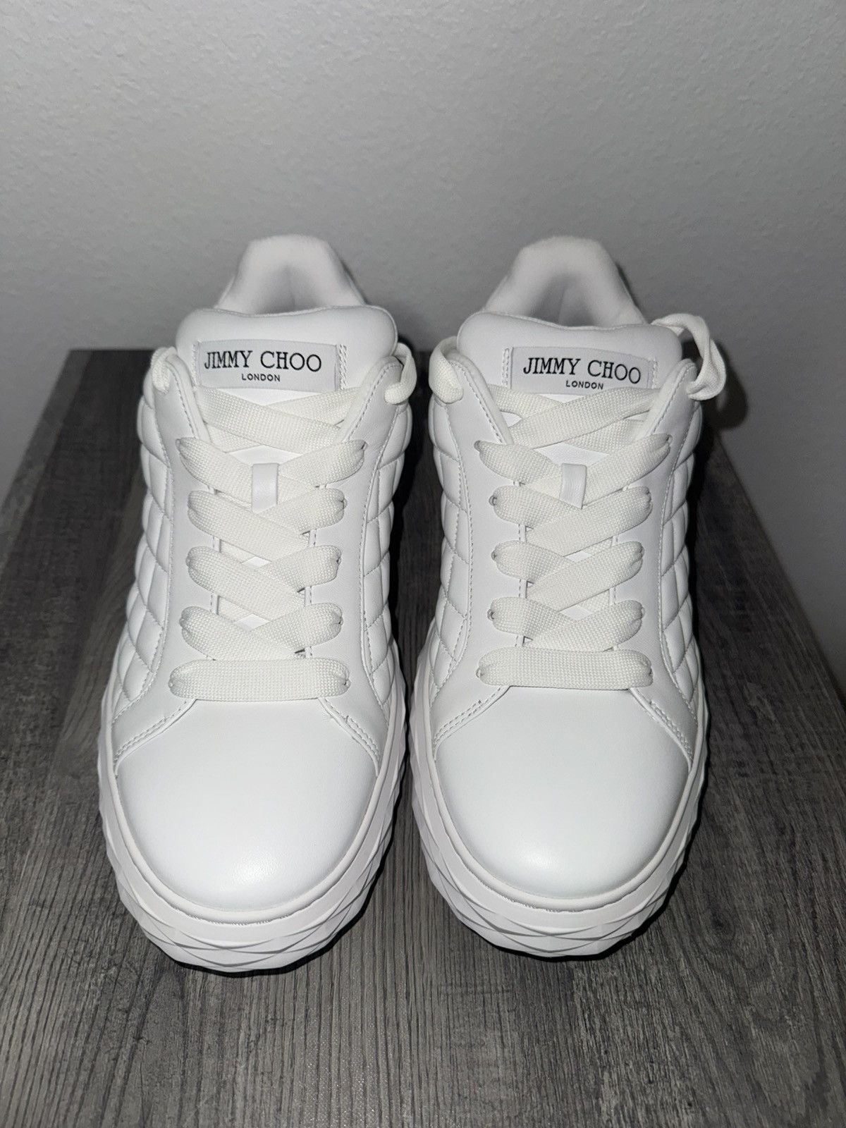 Jimmy Choo Jimmy Choo White Sneakers Size US 10.5 / EU 43-44 - 3 Thumbnail