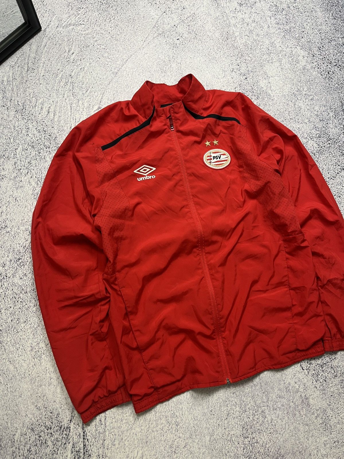 Umbro Vintage Umbro PSV 00s Training Jacket Soccer Football Track Size US S / EU 44-46 / 1 - 4 Thumbnail