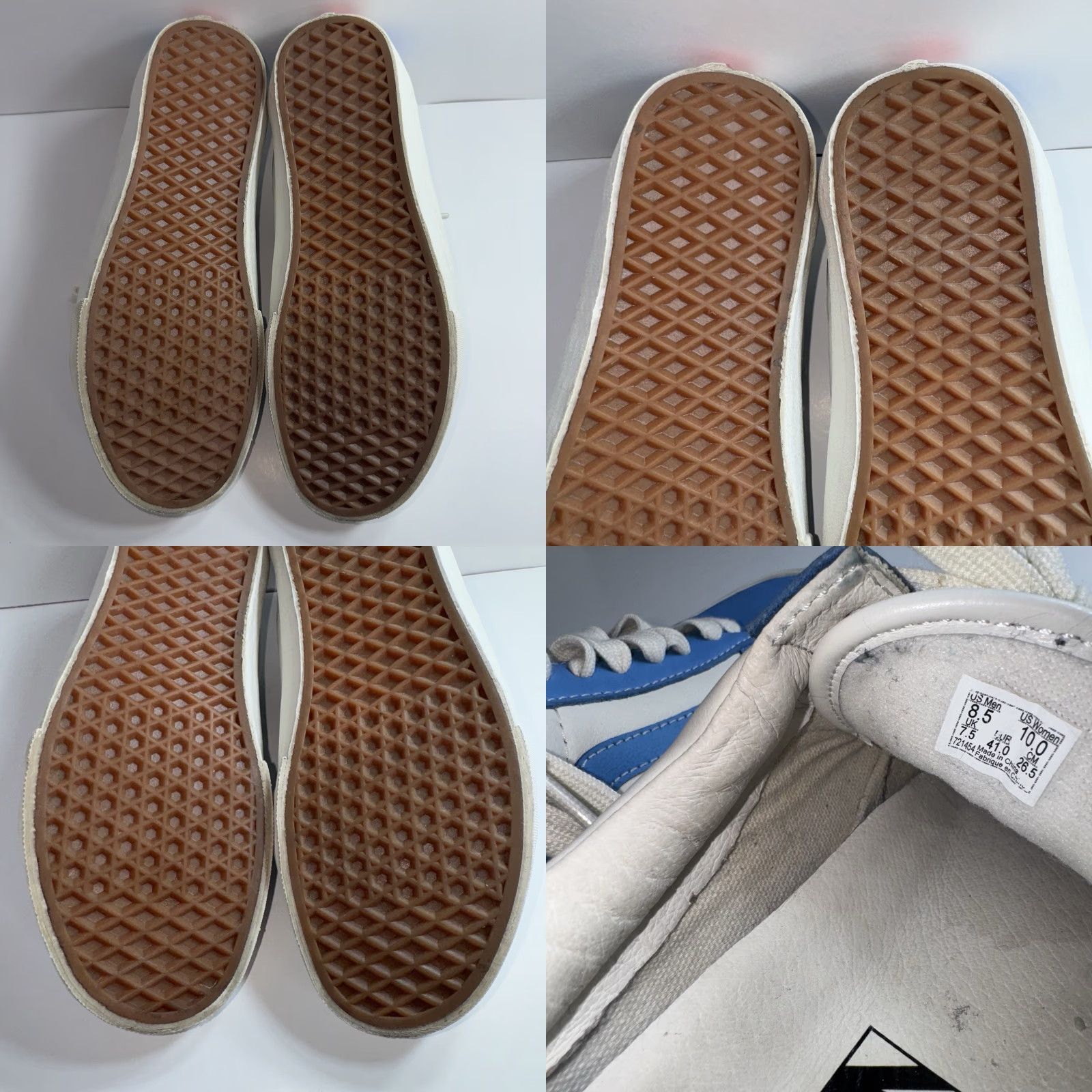 Vans Vans Old Skool Blue/White Skate Shoe 721454 Lace Up Low Top Unisex M 8.5 W 10 Size US M / EU 48-50 / 2 - 9 Thumbnail