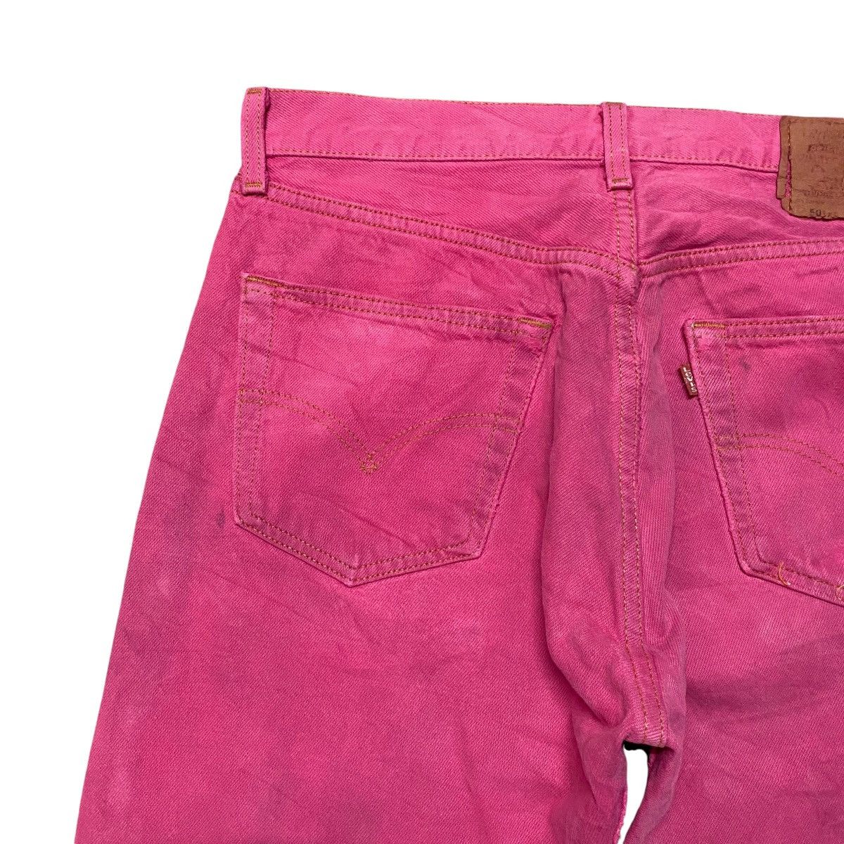 Levi's Vintage Levis 501xx Pink Denim Jeans Size US 32 / EU 48 - 11 Thumbnail