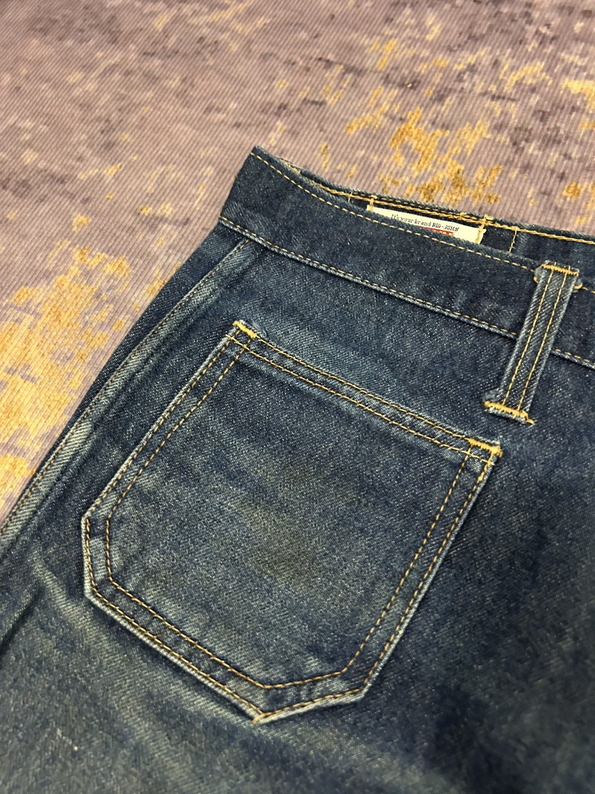 Tornado Mart Vintage Big John Distressed Super Flare Jeans Size US 32 / EU 48 - 7 Thumbnail