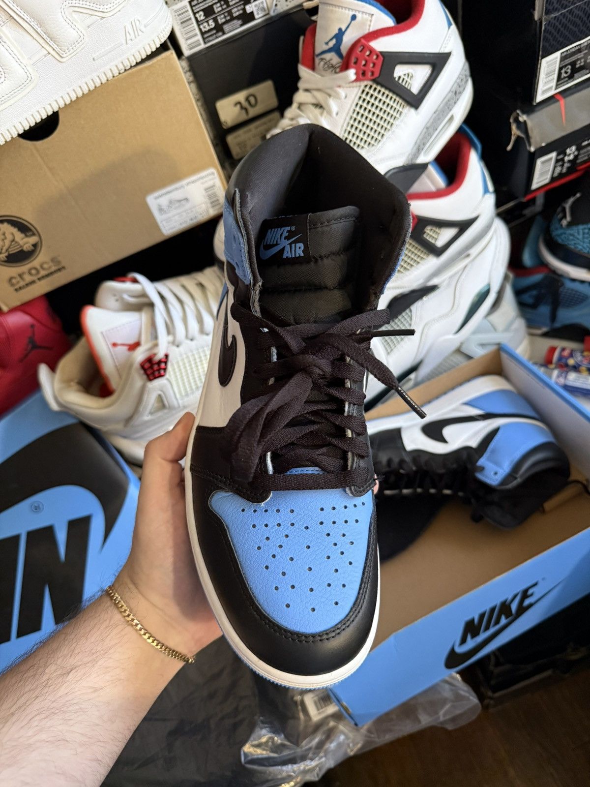 Jordan Brand Jordan retro 1 unc toe sz 9.5 Size US 9.5 / EU 42-43 - 2 Thumbnail
