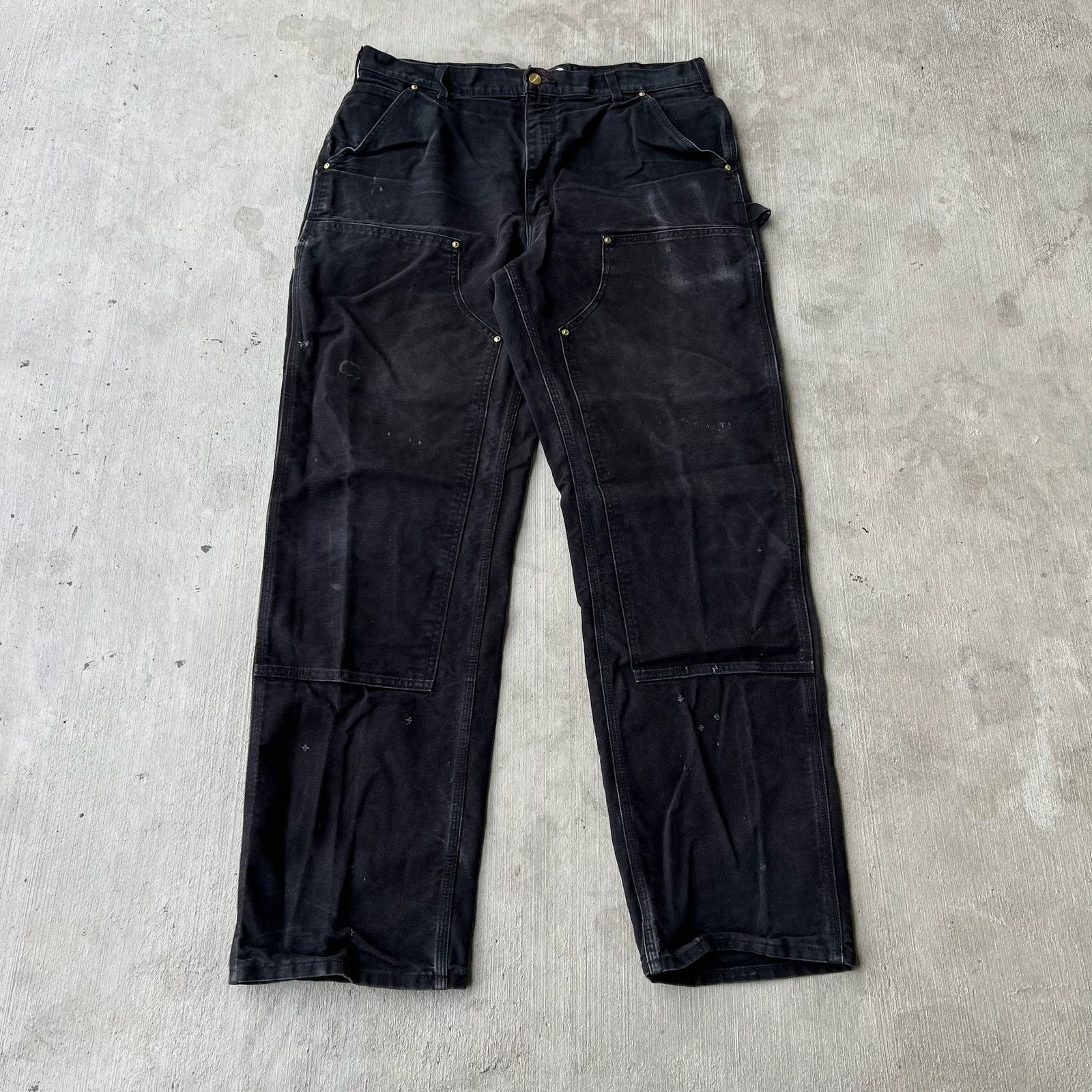 Carhartt × Vintage Carhartt black double knee work wear carpenter pants Size US 34 / EU 50 - 1 Thumbnail