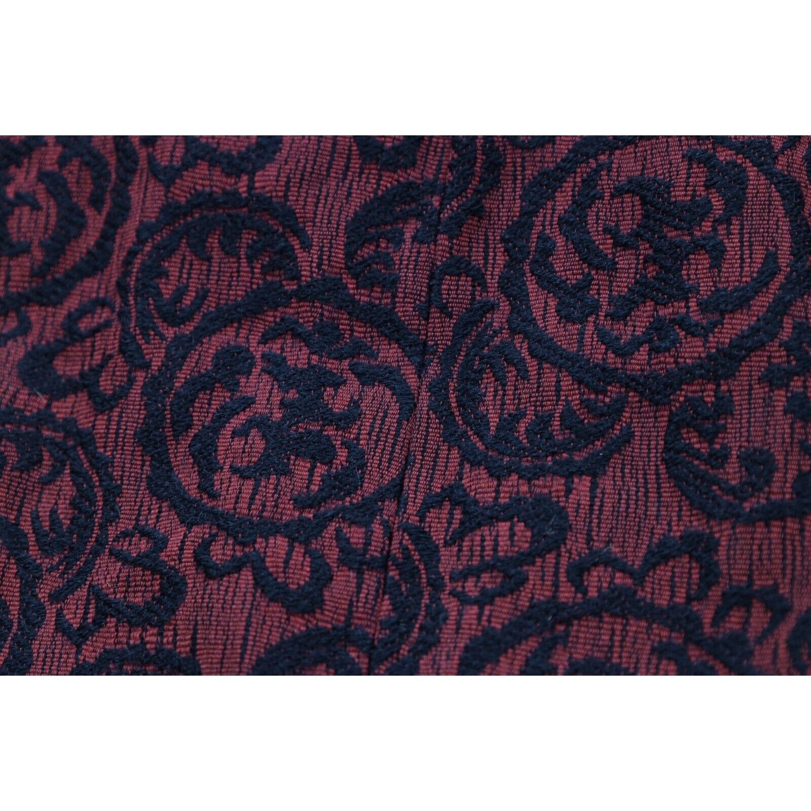 Vintage Vintage 50s 60s Rockabilly Goth Jacquard Paisley Skirt Size 28" / US 6 / IT 42 - 5 Thumbnail