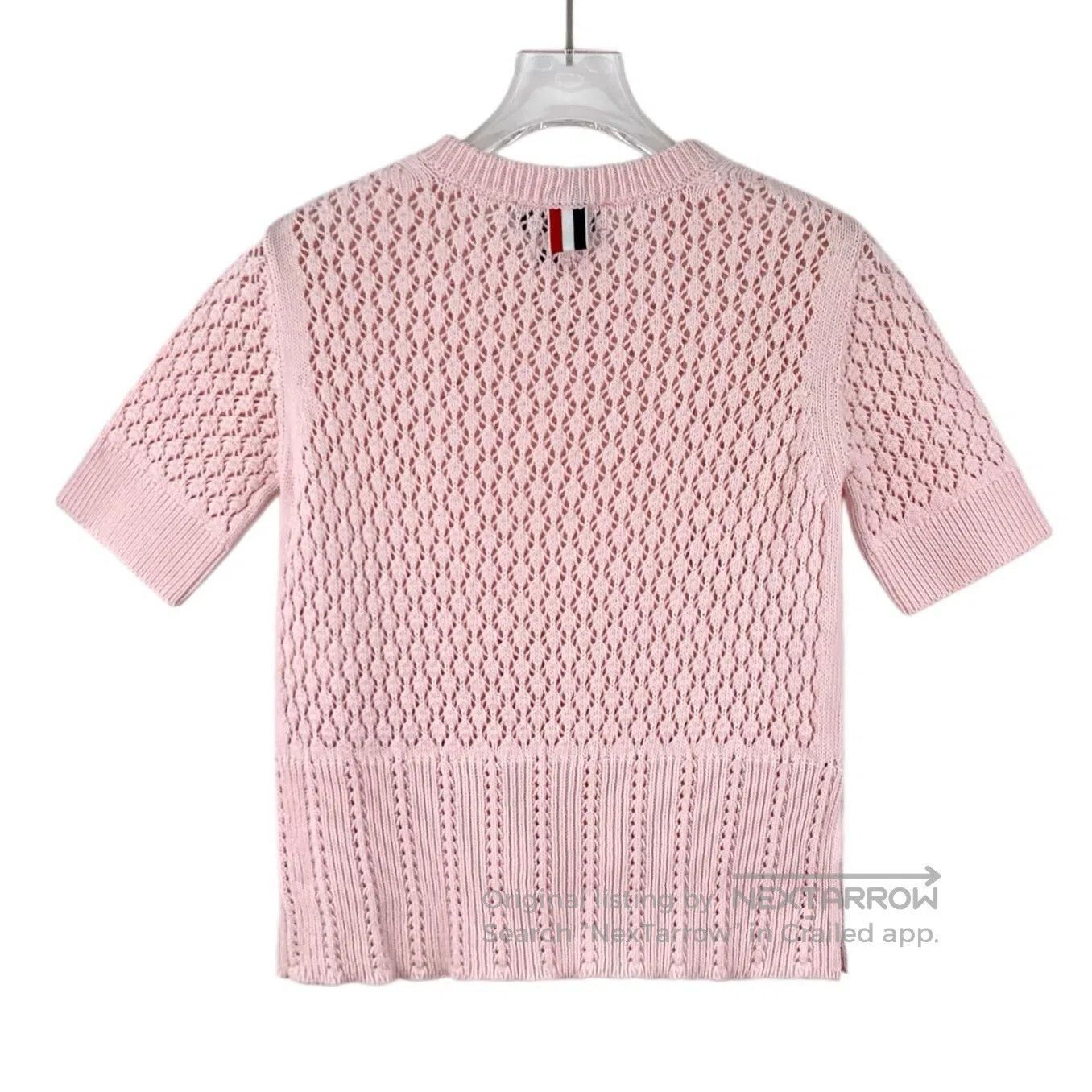 Thom Browne Thom Browne Light Pink Shell Embroidery Cotton Cutout Roun Size M / US 6-8 / IT 42-44 - 2 Thumbnail