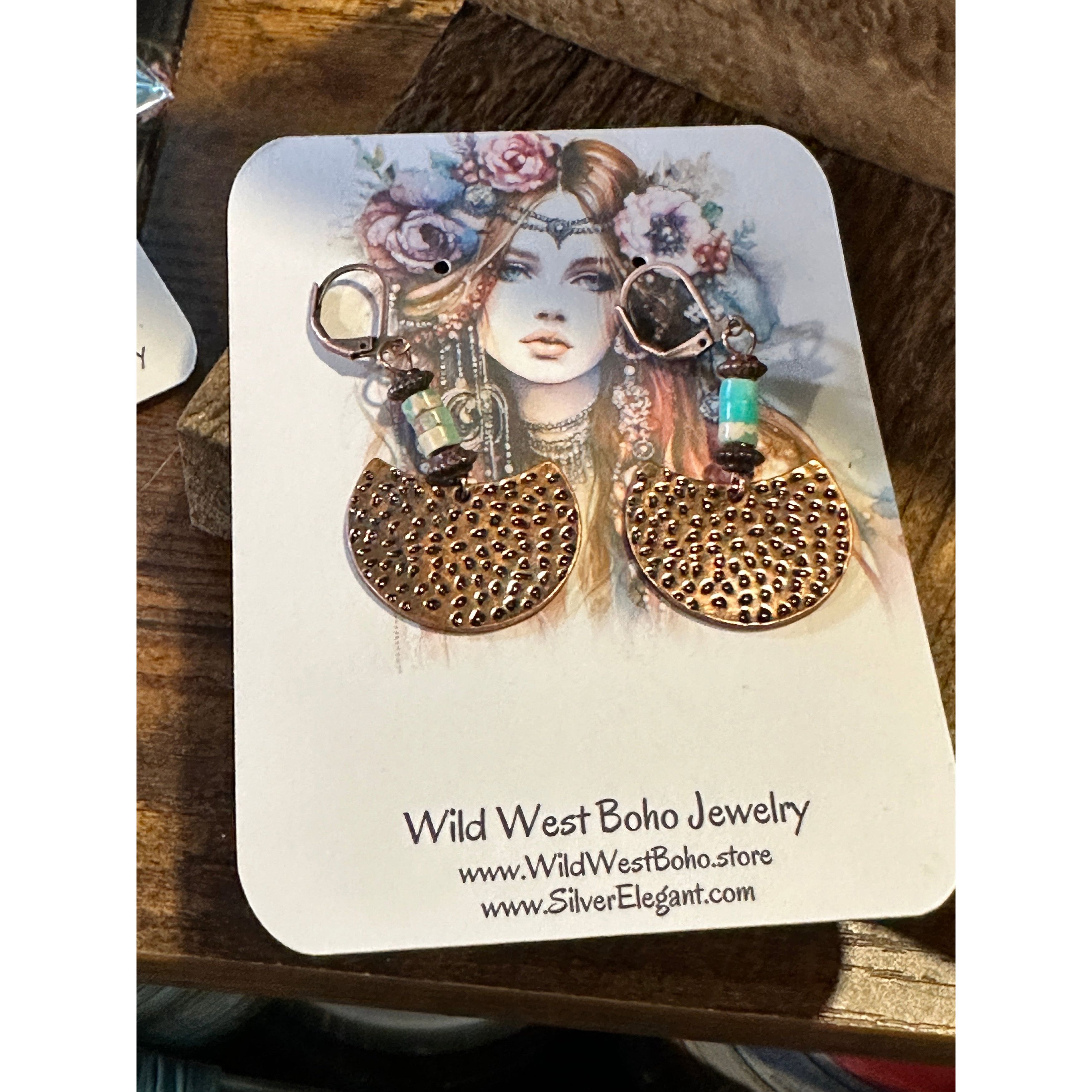 Other Boho Vintage Chic Southwestern Copper Dangle Wire Earrings, Size ONE SIZE - 8 Thumbnail