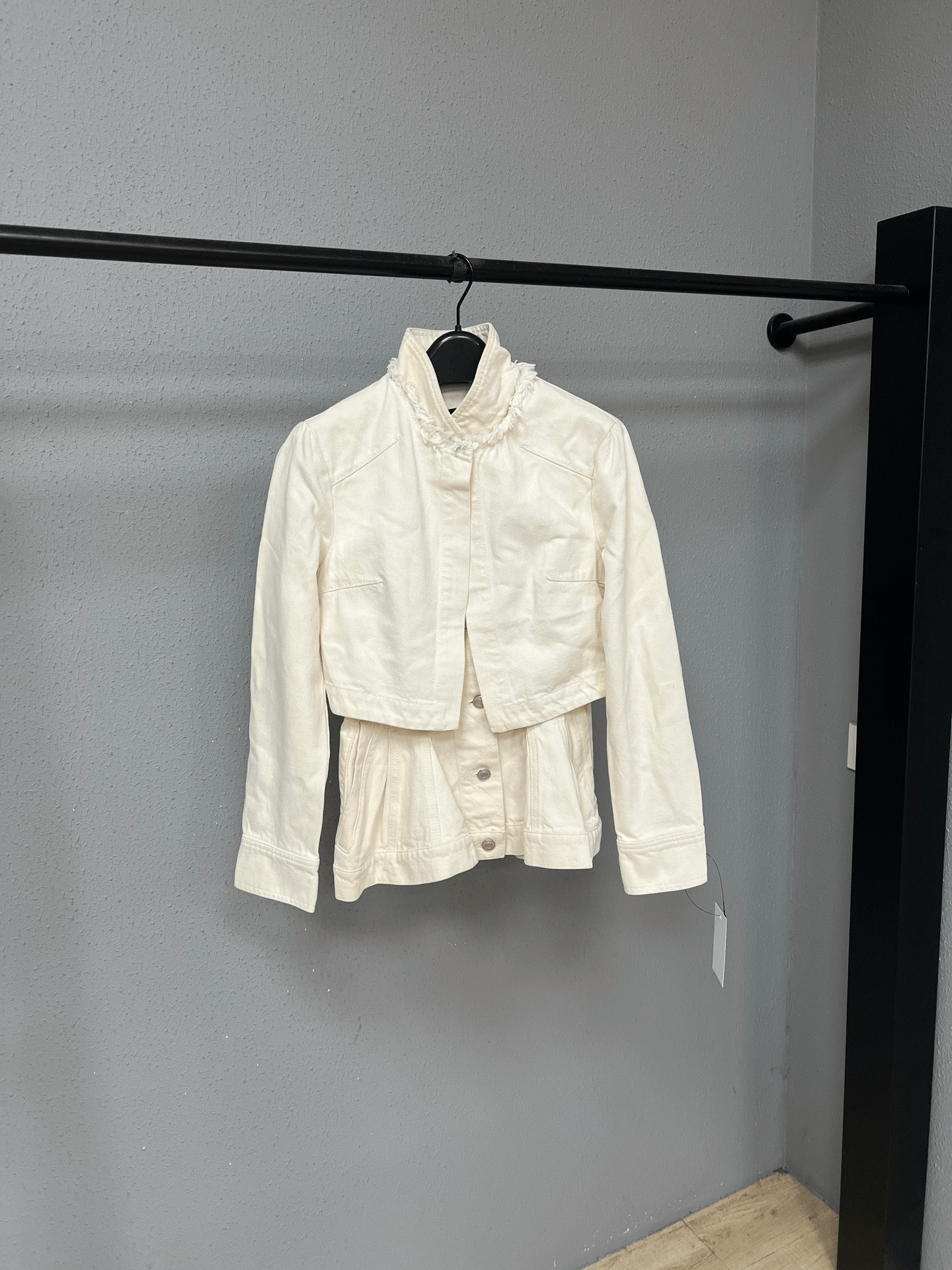 Alexander McQueen Alexander McQueen Cinched Waist Fake Two-Piece Denim Size S / US 4 / IT 40 - 1 Thumbnail