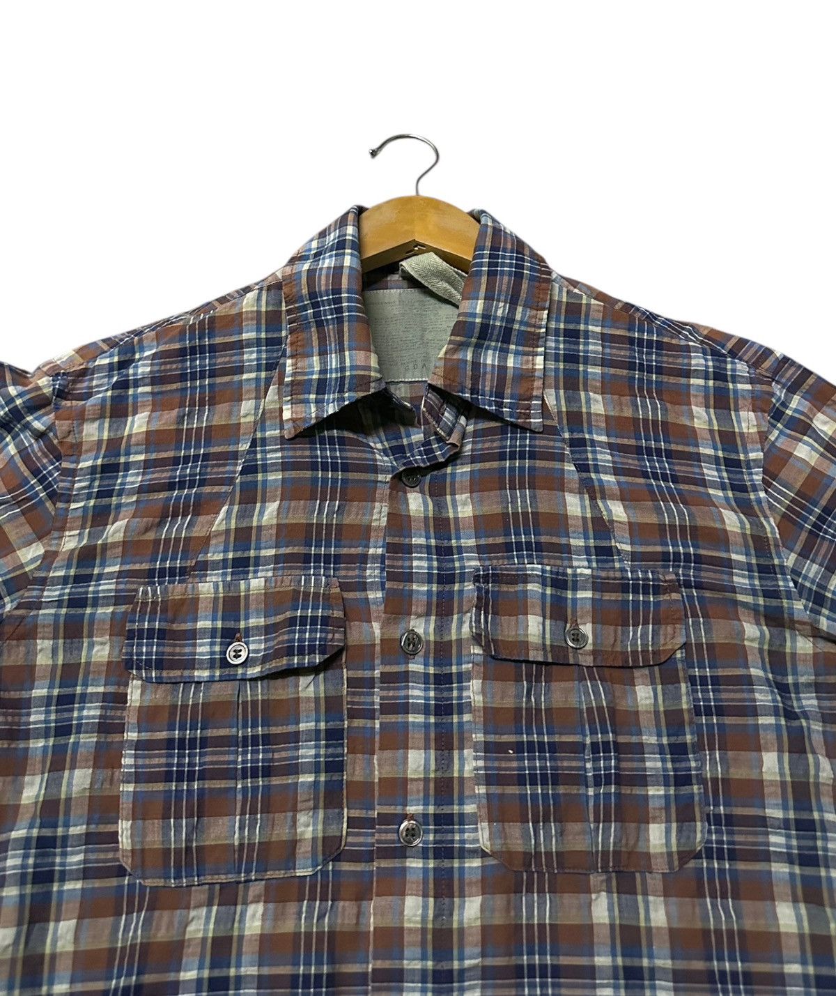 GOA GOA button snap long sleeved plaid double pocket Size US M / EU 48-50 / 2 - 2 Thumbnail