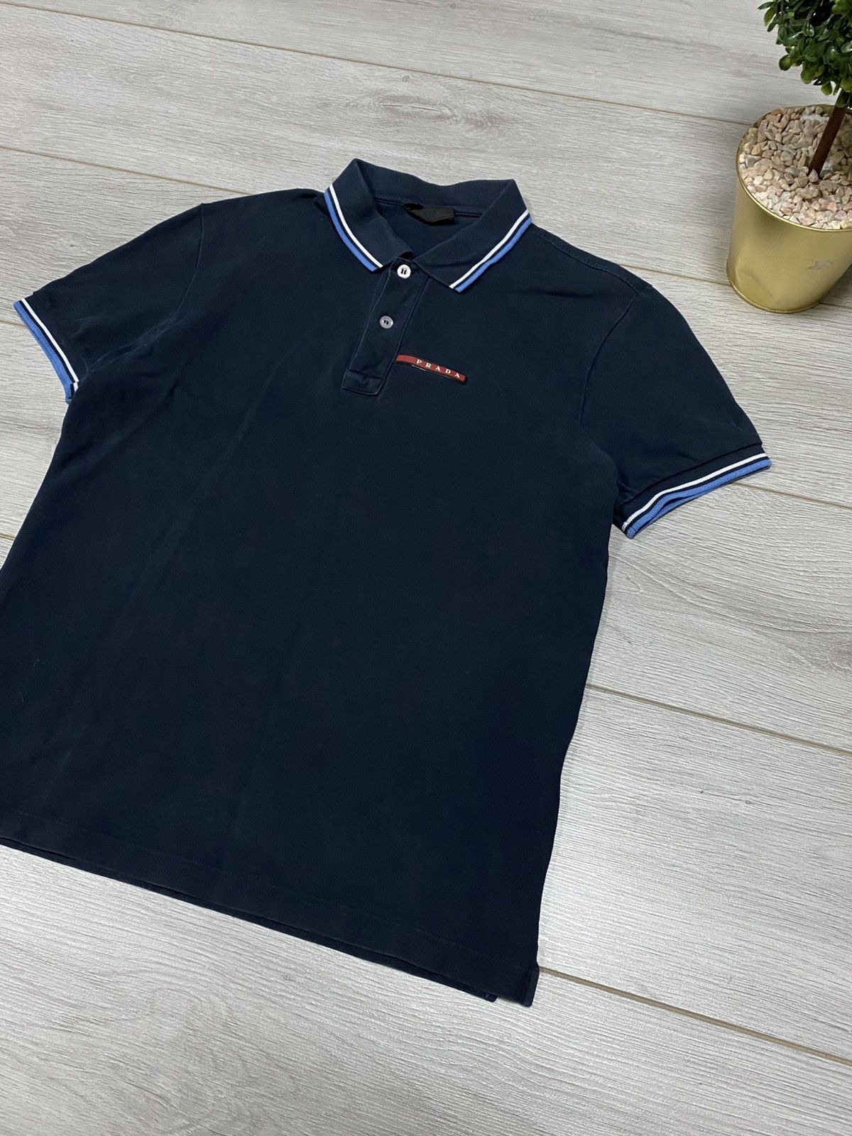Prada Prada red tab vintage polo Size US M / EU 48-50 / 2 - 2 Thumbnail