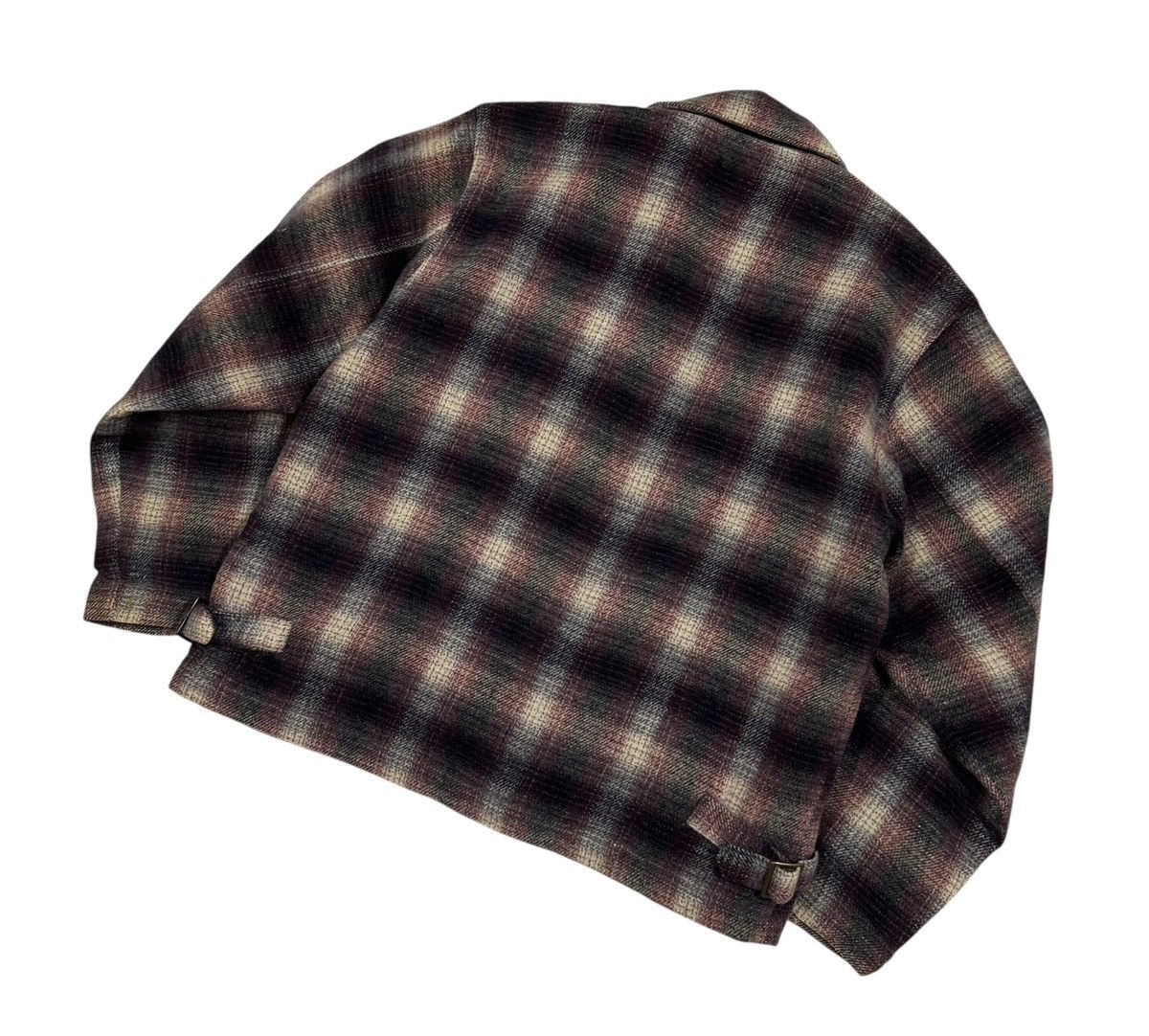 If Six Was Nine Vtg🔥80’s Bobson Workwear Shadow Plaid Wool Jacket Size US M / EU 48-50 / 2 - 11 Thumbnail