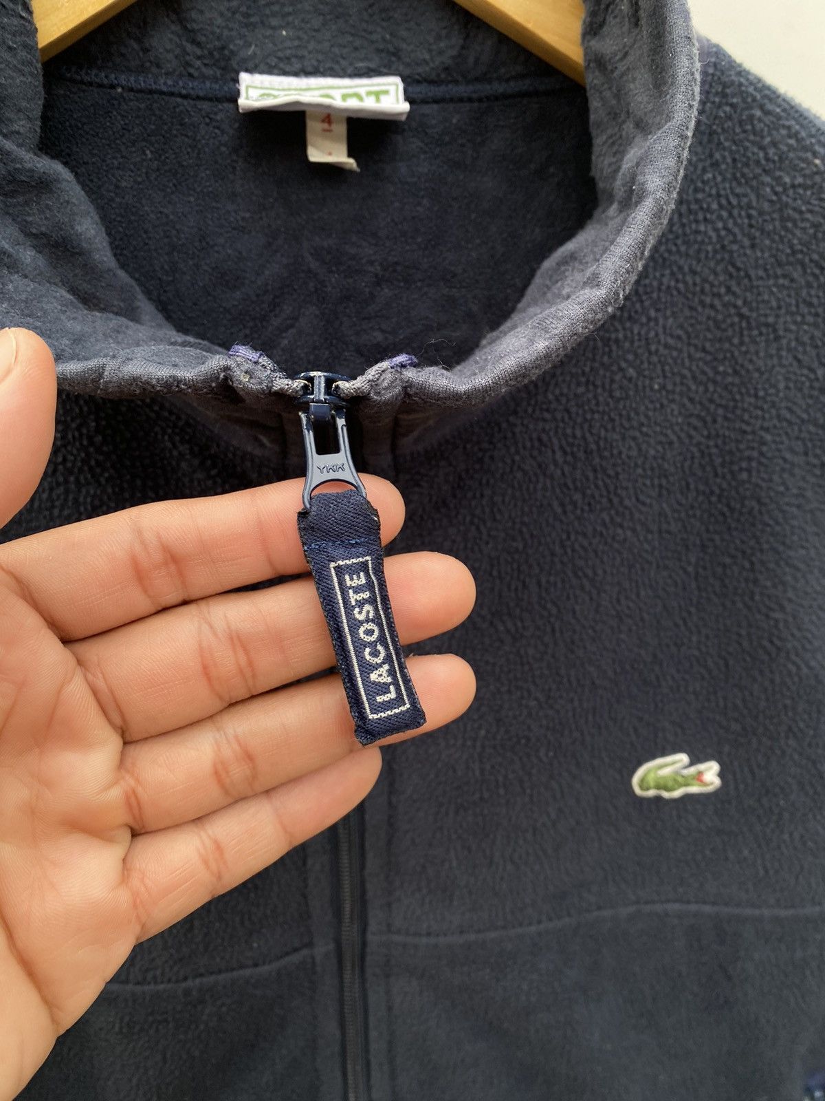 Lacoste × Vintage Lacoste Zip Fleece Sweater Jacket Size US L / EU 52-54 / 3 - 4 Thumbnail