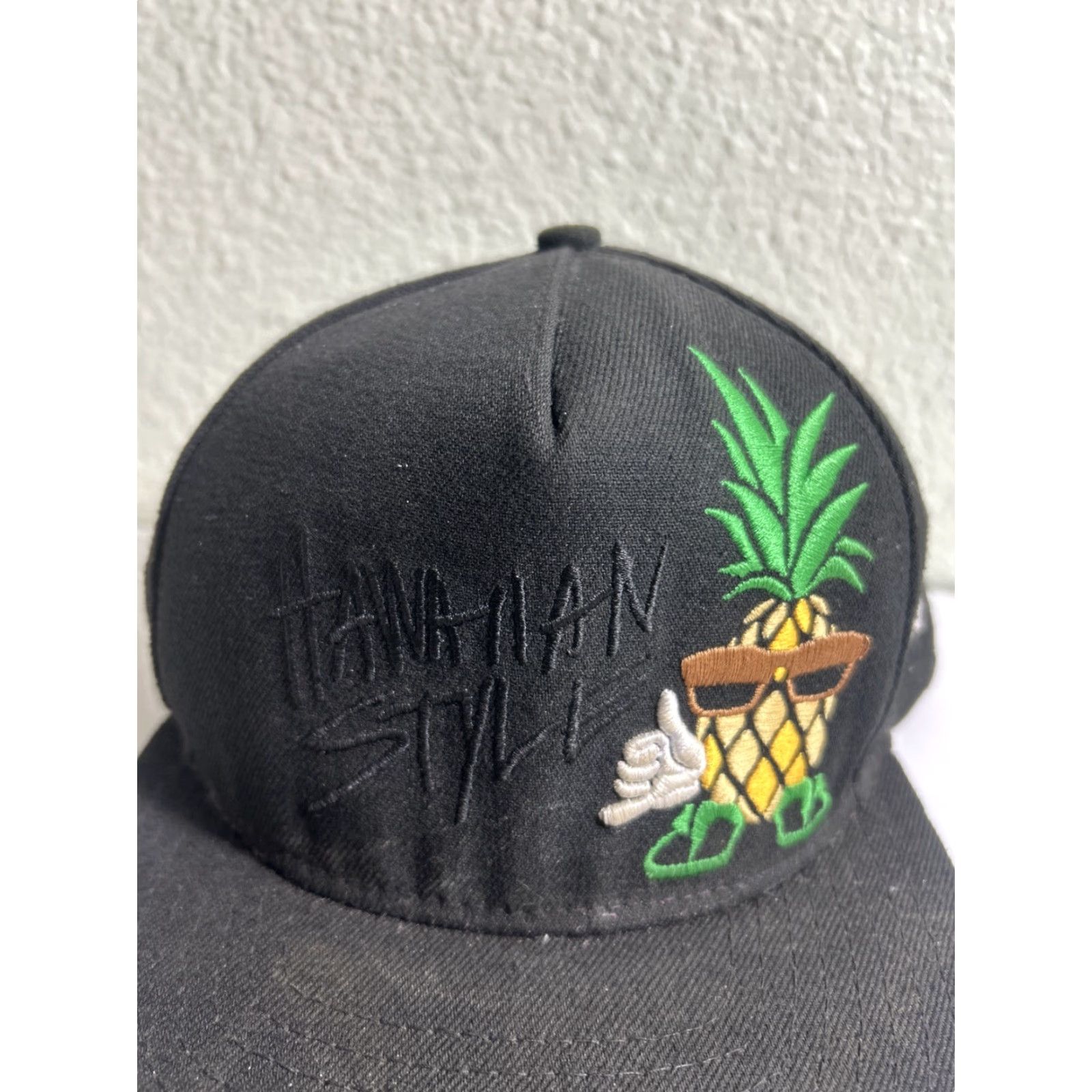 New Era New Era 9Fifty Snapback Hat Black Hawaiian Pineapple Sun Stained Adjustbal Mens One Size Size ONE SIZE - 3 Thumbnail