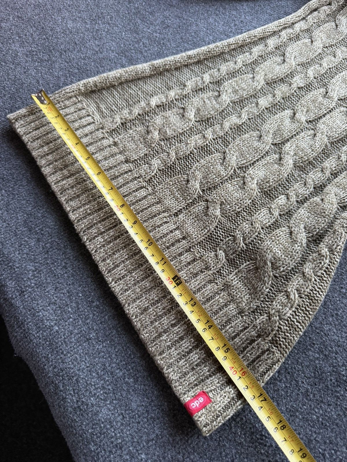 Japanese Brand Avant Garde Japanese 00s Cable Knit Sweater Dress Olive XS Size XS / US 0-2 / IT 36-38 - 13 Thumbnail