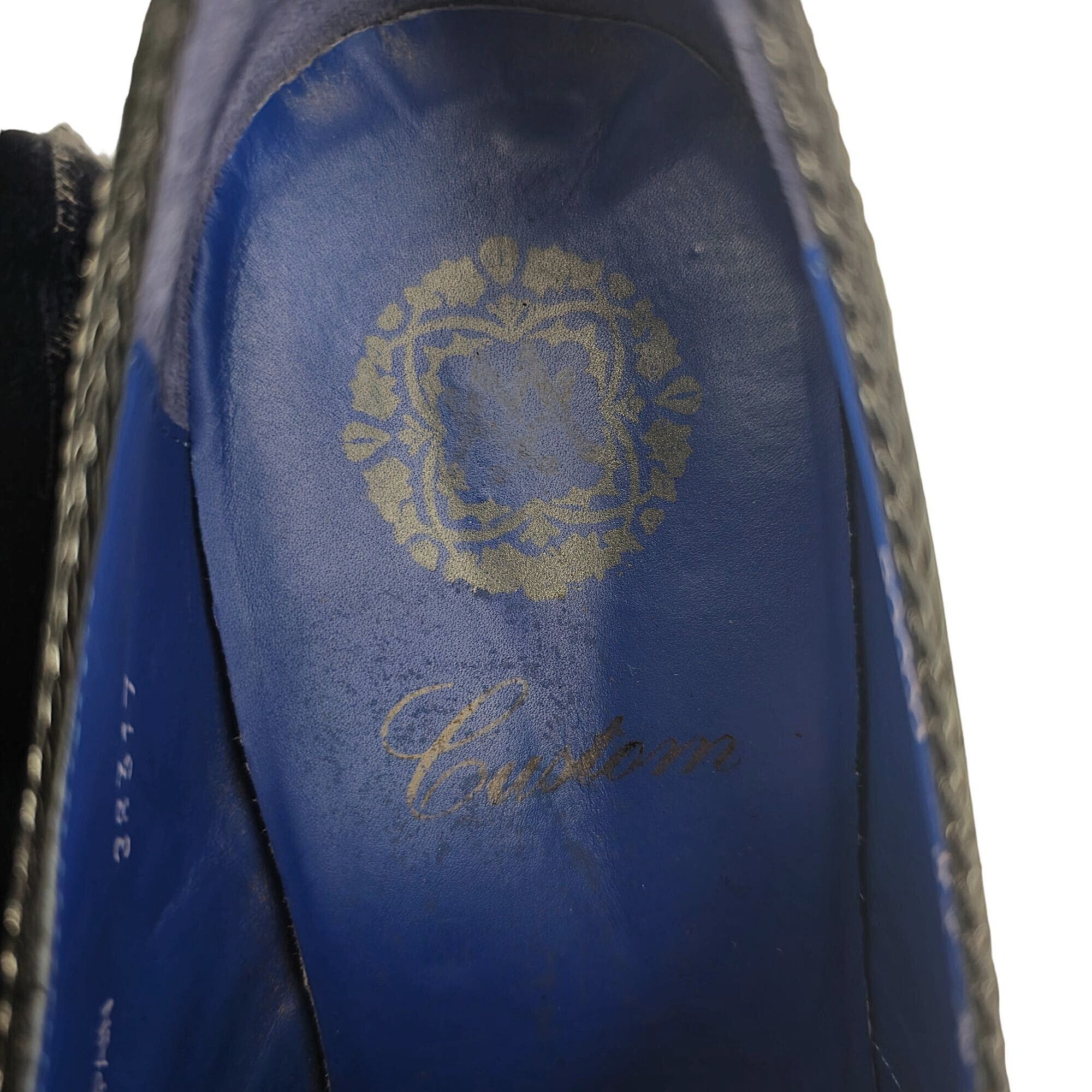 Mezlan Mezlan Custom Marbleized Blue Leather Dress Shoe 8.5 Wingtip Size US 8.5 / EU 41-42 - 17 Thumbnail