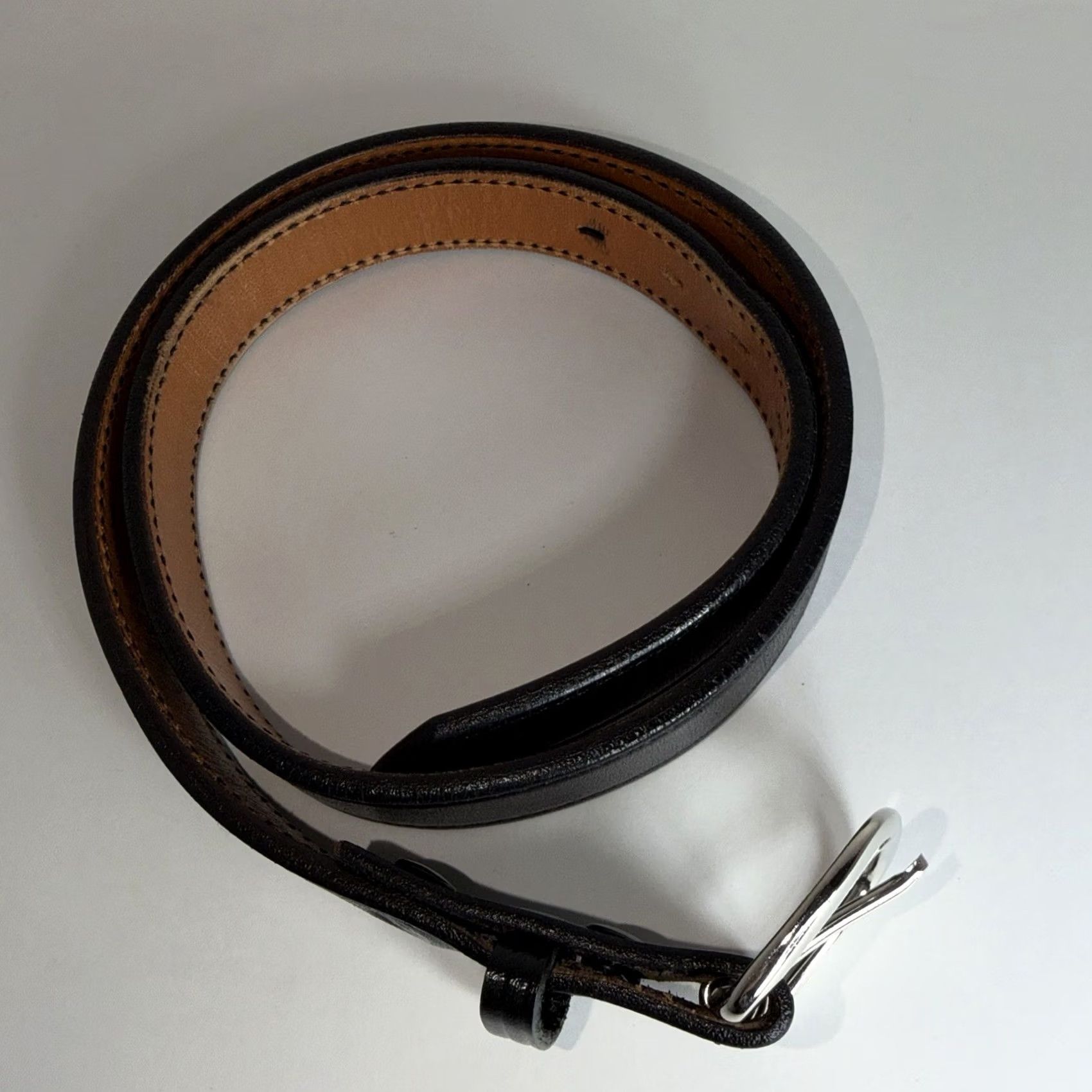 Vintage Don Hume Belt Western Leather 36 Black Mens B 109 Oklahoma Western Style Belt Size 36 - 2 Thumbnail