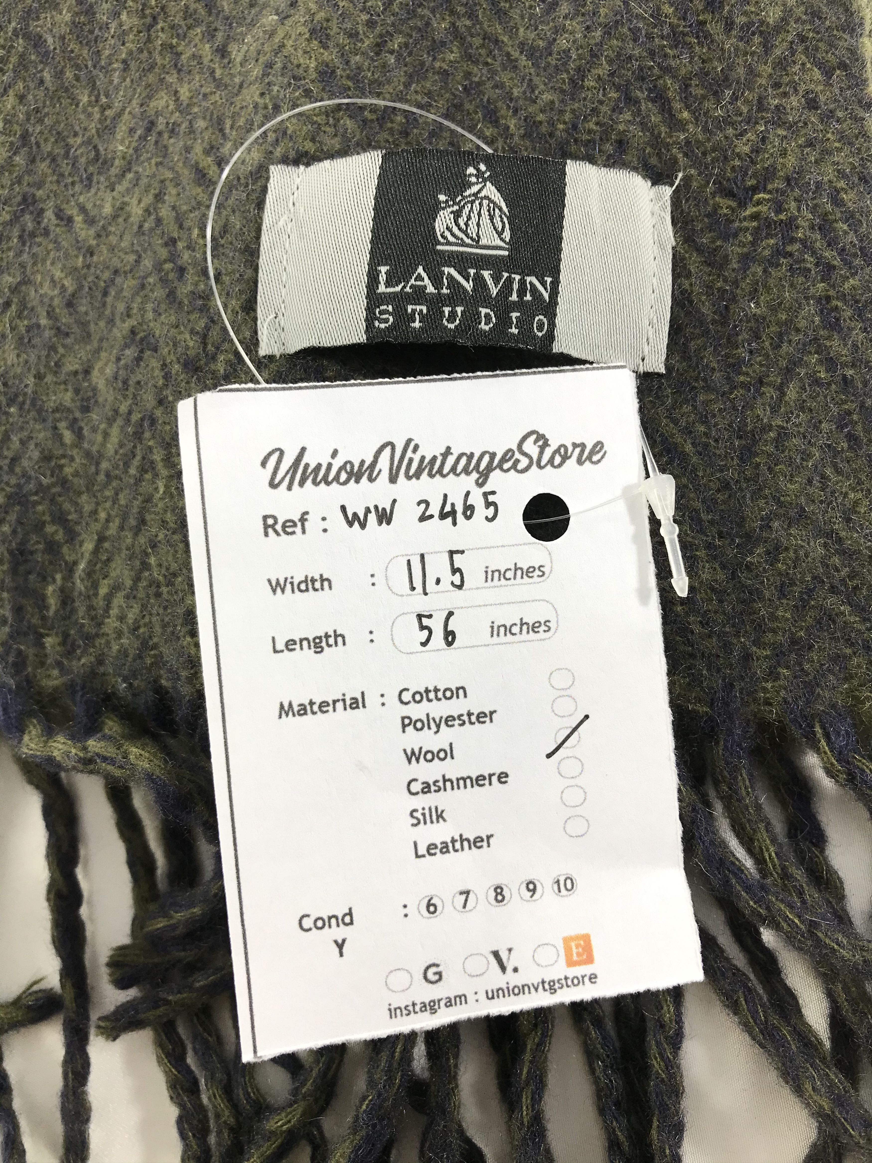Lanvin × Vintage Lanvin Scarf / Muffler / Neckwear - WW2465 Size ONE SIZE - 5 Thumbnail