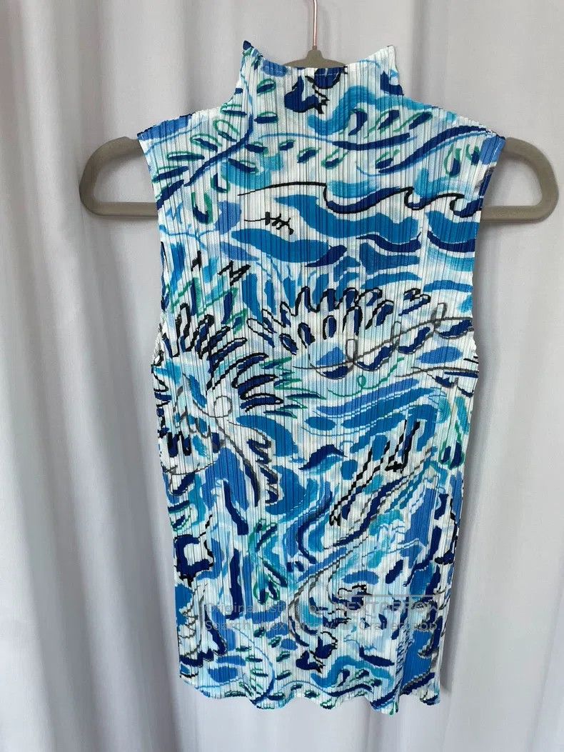 Issey Miyake Issey Miyake Auspicious Cloud Tank Top Size L / US 10 / IT 46 - 2 Thumbnail