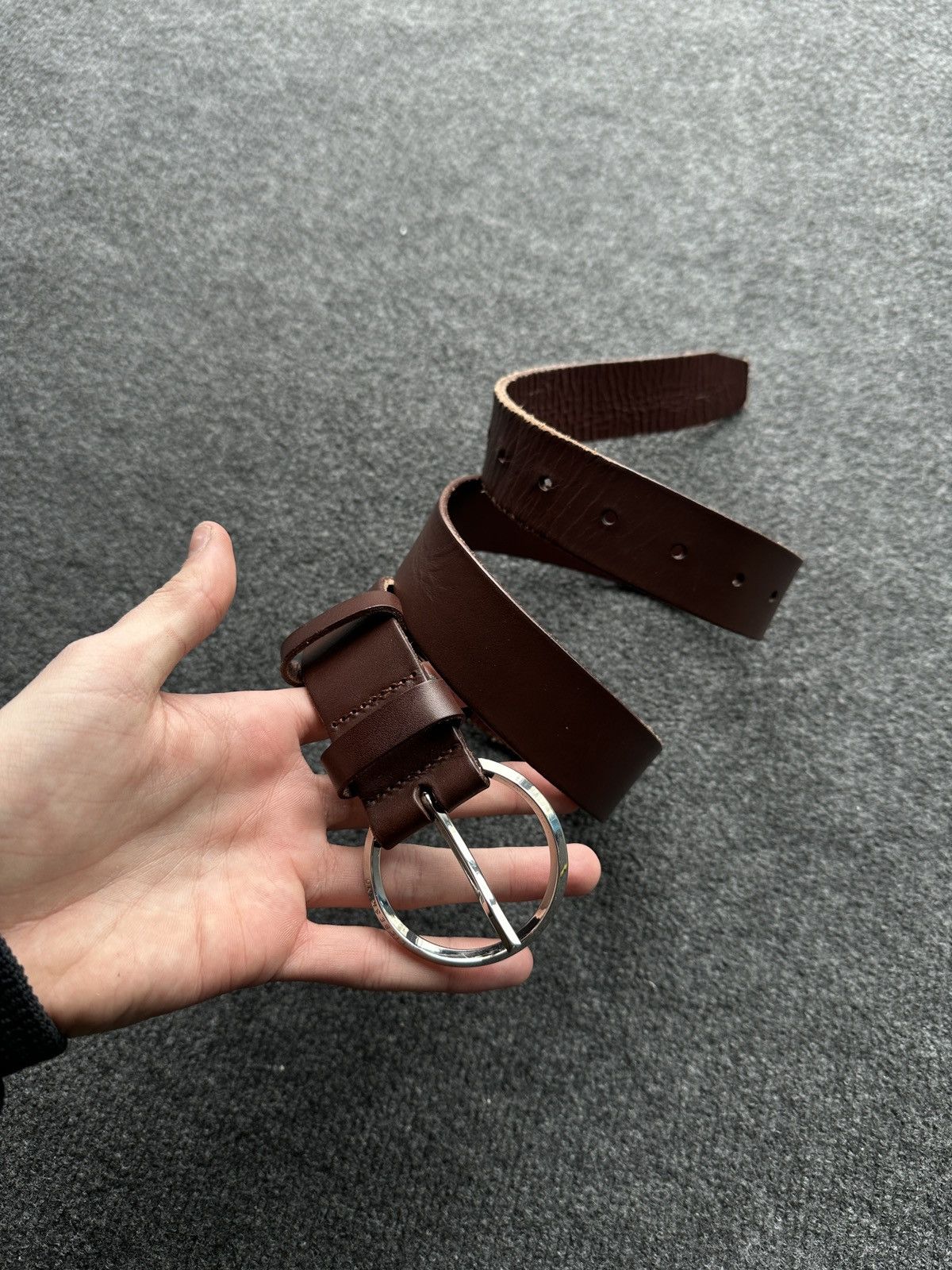 LIEBESKIND BERLIN 🚨 RARE VINTAGE LIEBESKIND BERLIN BROWN LEATHER BELT Size ONE SIZE - 2 Thumbnail