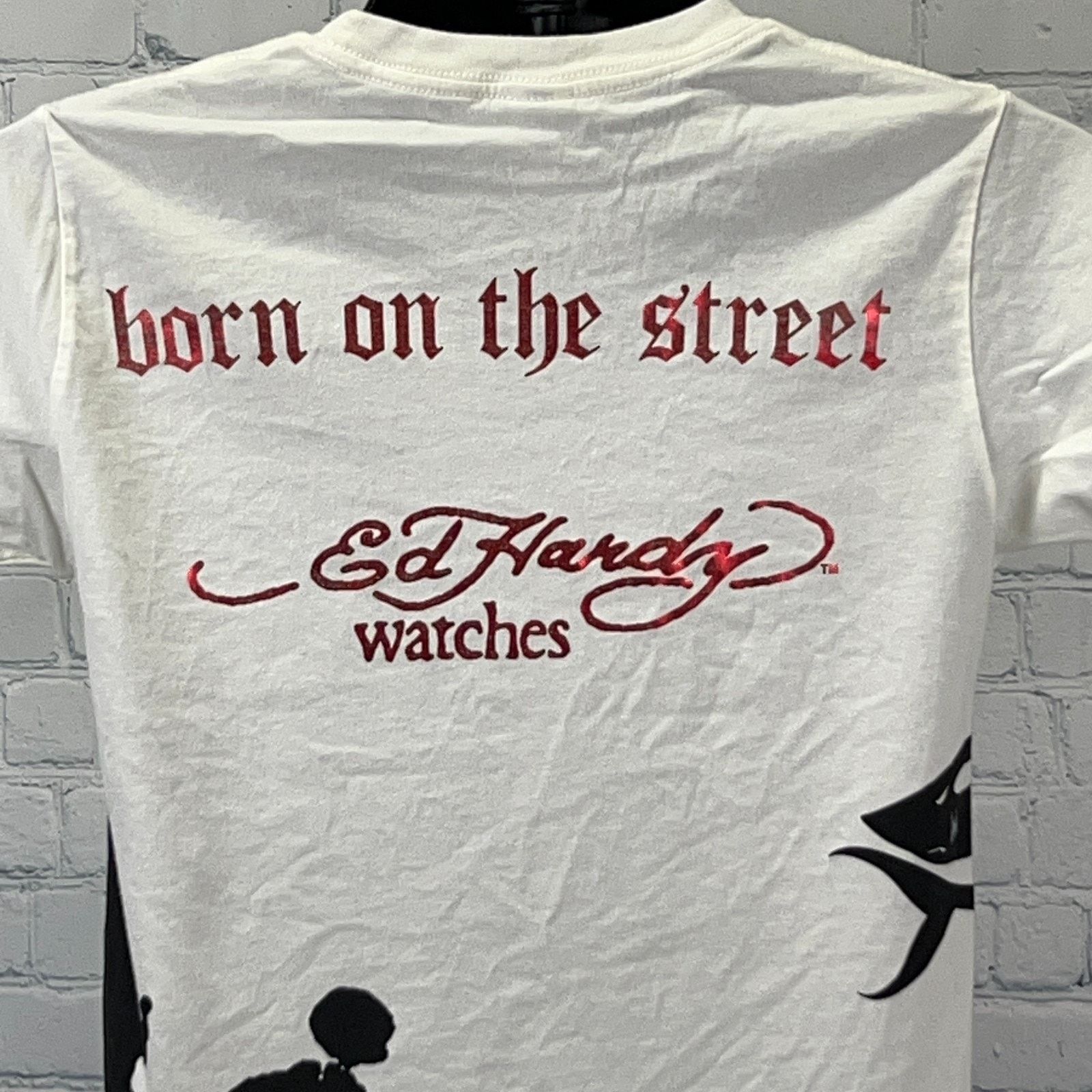 Ed Hardy Ed Hardy Smet Ripper T Shirt Christian Audigier White S Size US S / EU 44-46 / 1 - 5 Thumbnail
