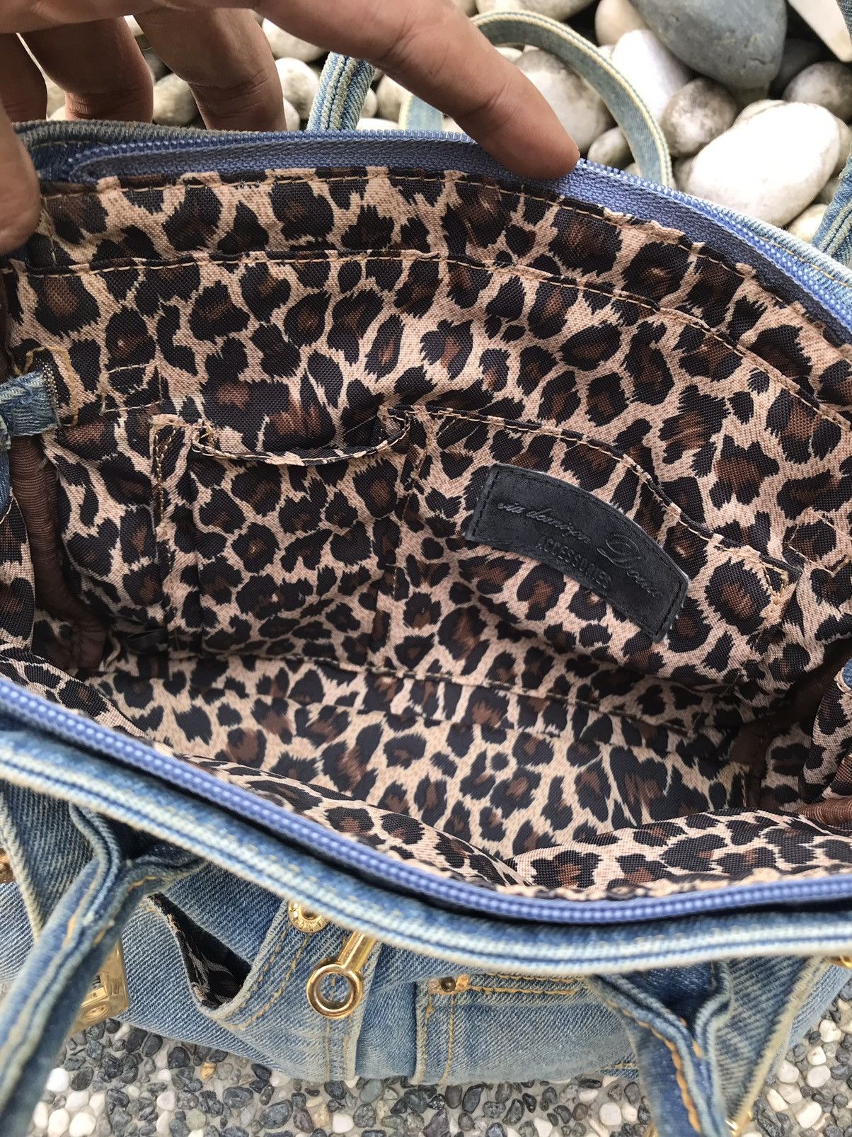 Handmade HANDMADE DENIM BIRKIN 2 WAY STYLE HANDBAG CROSSBODY Size ONE SIZE - 14 Thumbnail
