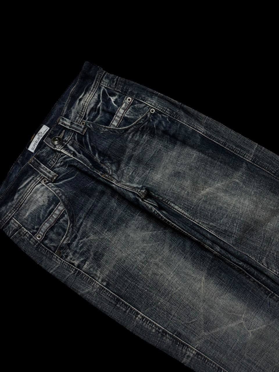 Other INSANE 90s Style Japanese Smoke Mudwash Clawmark Dark Jeans Size US 30 / EU 46 - 6 Thumbnail