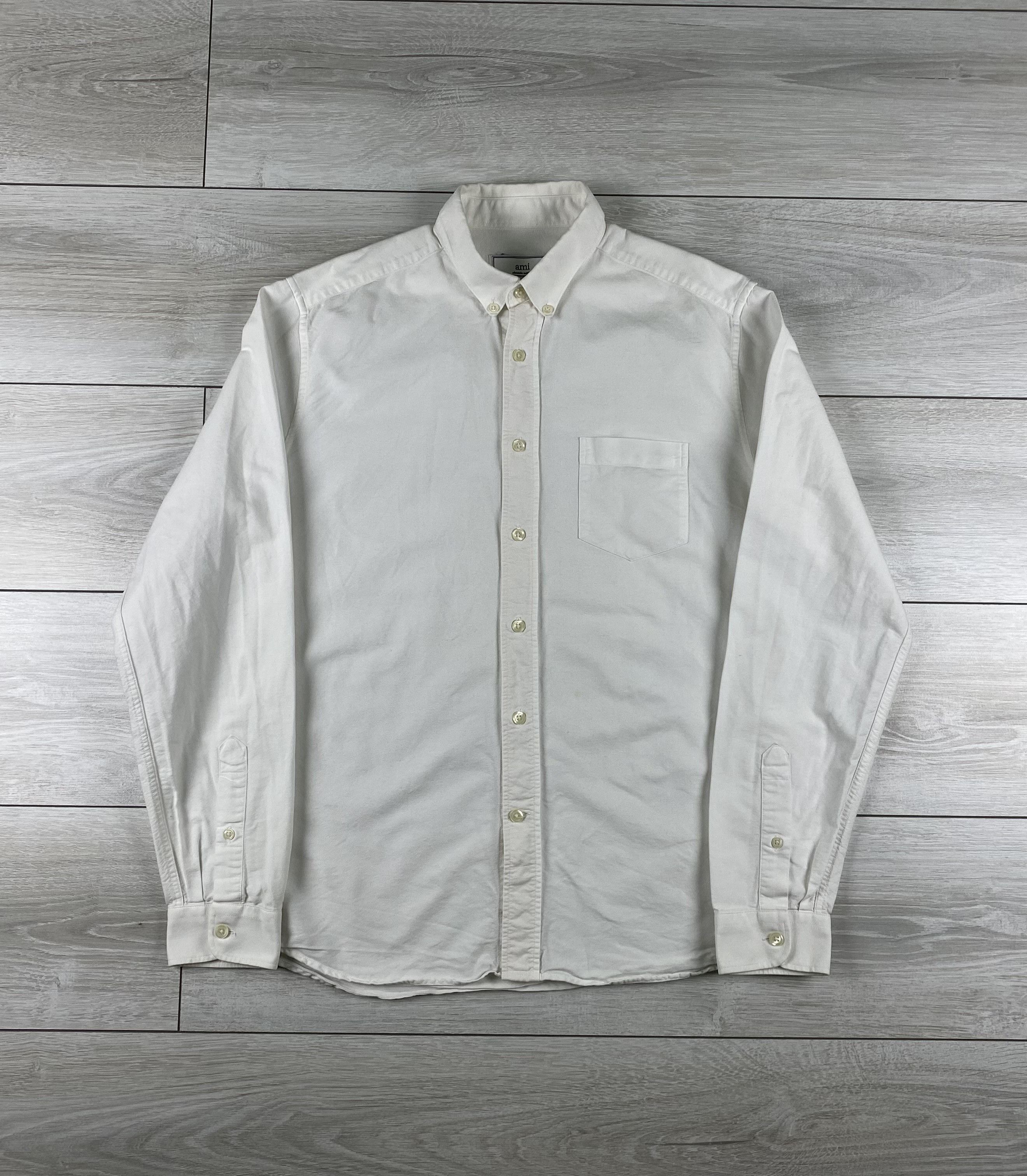 AMI Vintage Ami pasis white classic shirt size wmns 40 Size S / US 4 / IT 40 - 1 Thumbnail