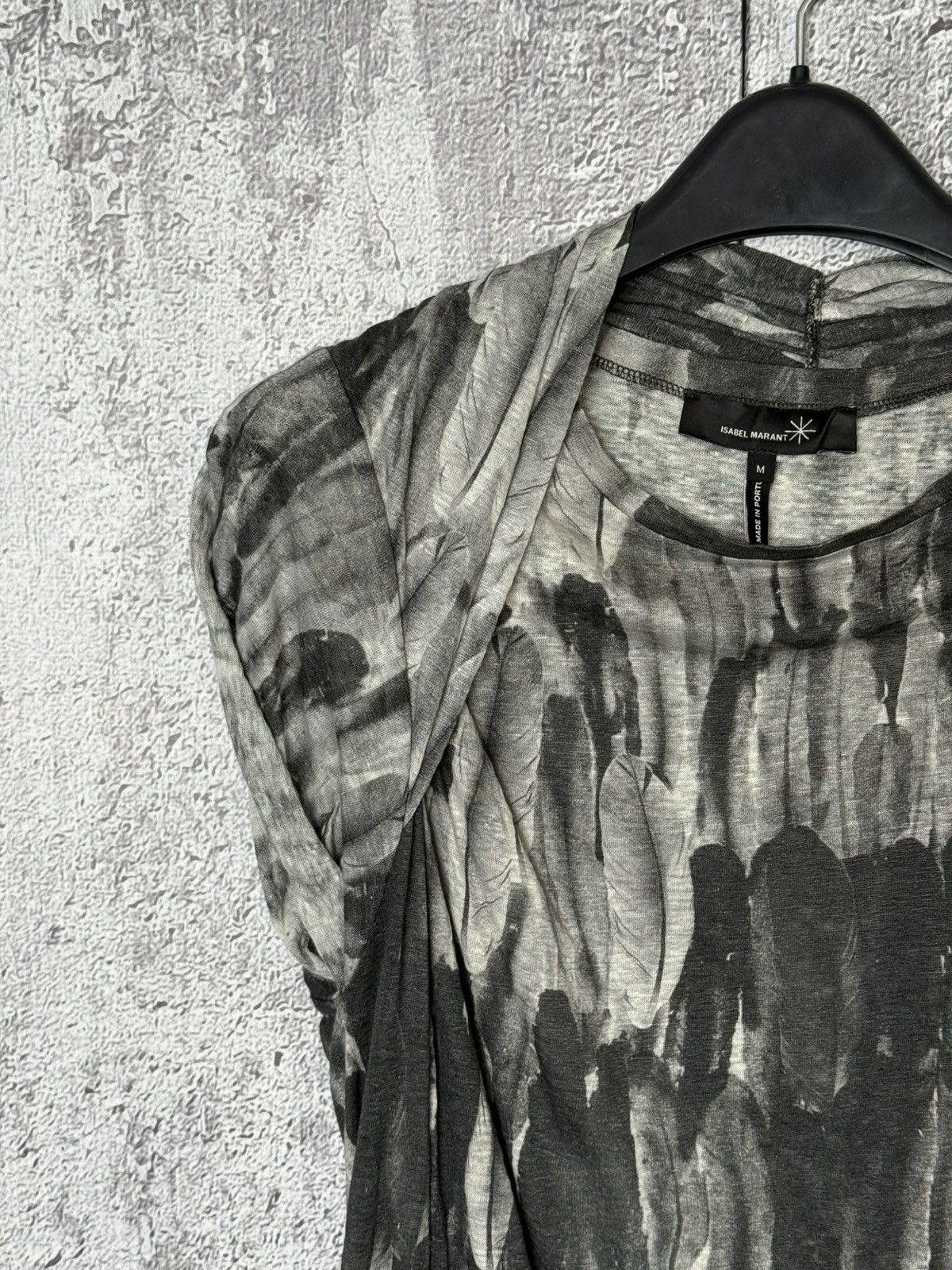 Isabel Marant Isabel Marant Feather Print Blouse Lightweight Linen Top Size M / US 6-8 / IT 42-44 - 4 Thumbnail