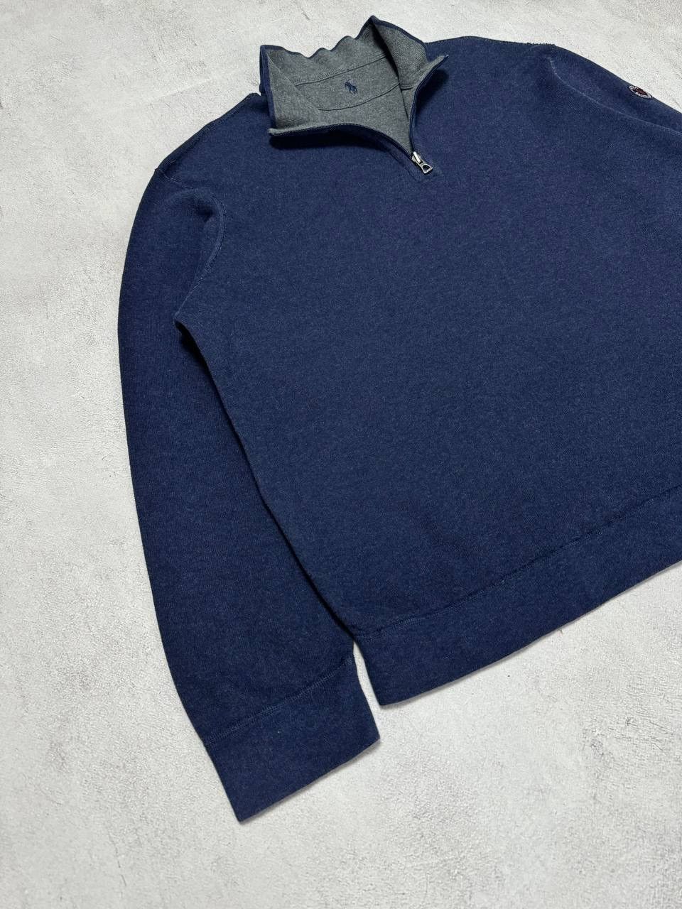 Polo Ralph Lauren × Vintage Vintage Polo Ralph Lauren Sweatshirt Zip 1/4 Double-Sided Size US L / EU 52-54 / 3 - 3 Thumbnail
