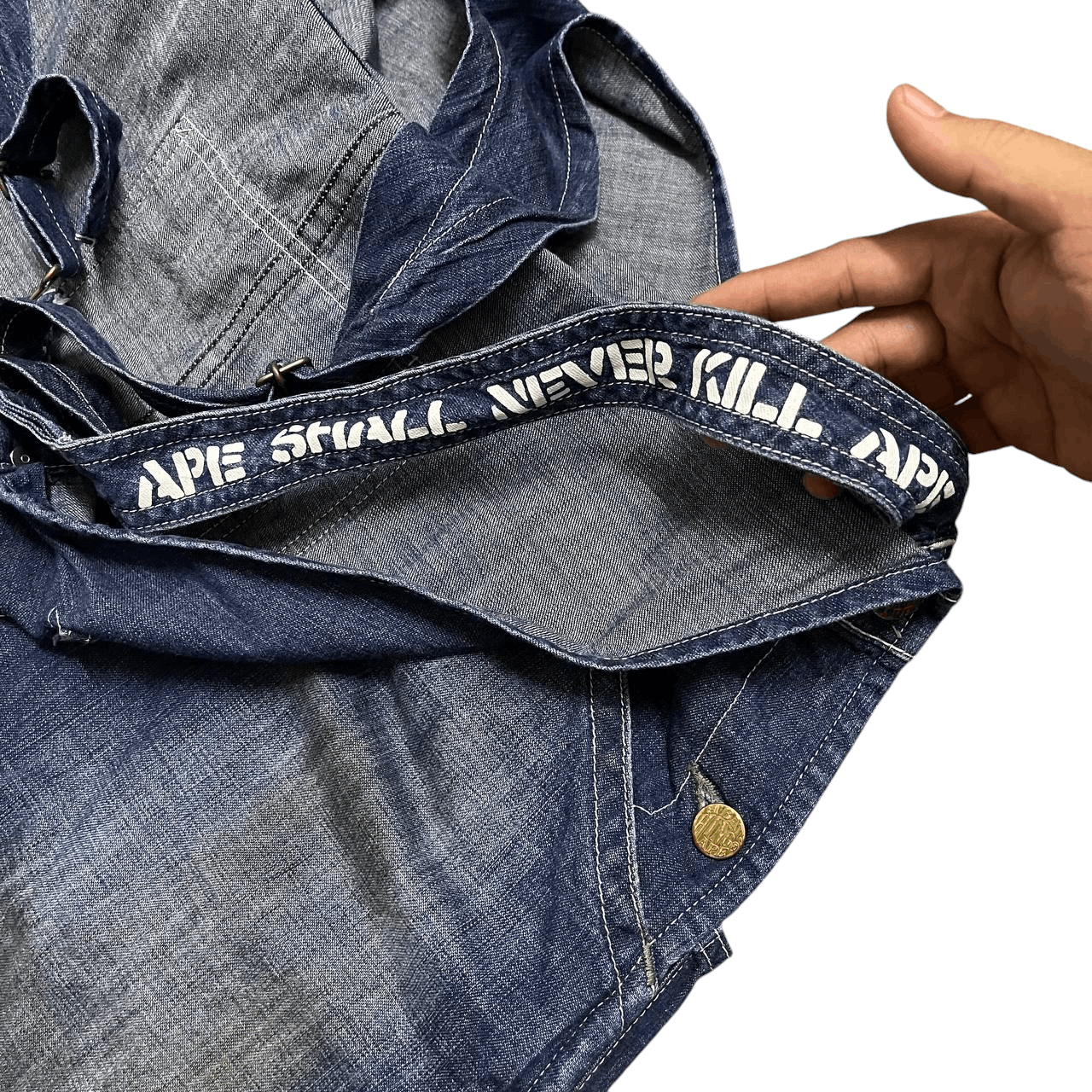 Bape Bape Denim Overalls Size US 39 - 10 Thumbnail