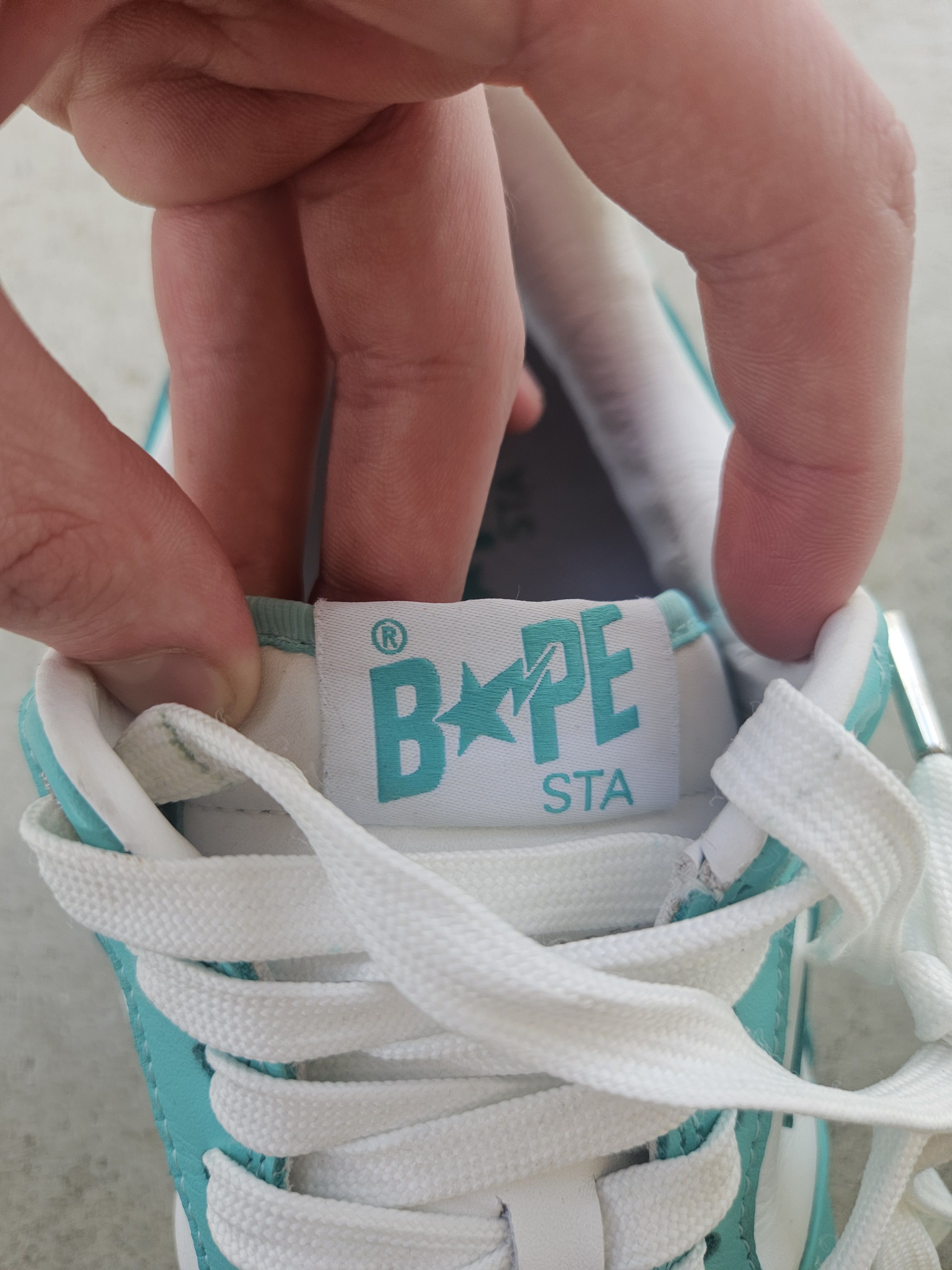 Bape Bapesta Teal White M1 Sneakers Size US 10 / EU 43 - 11 Thumbnail