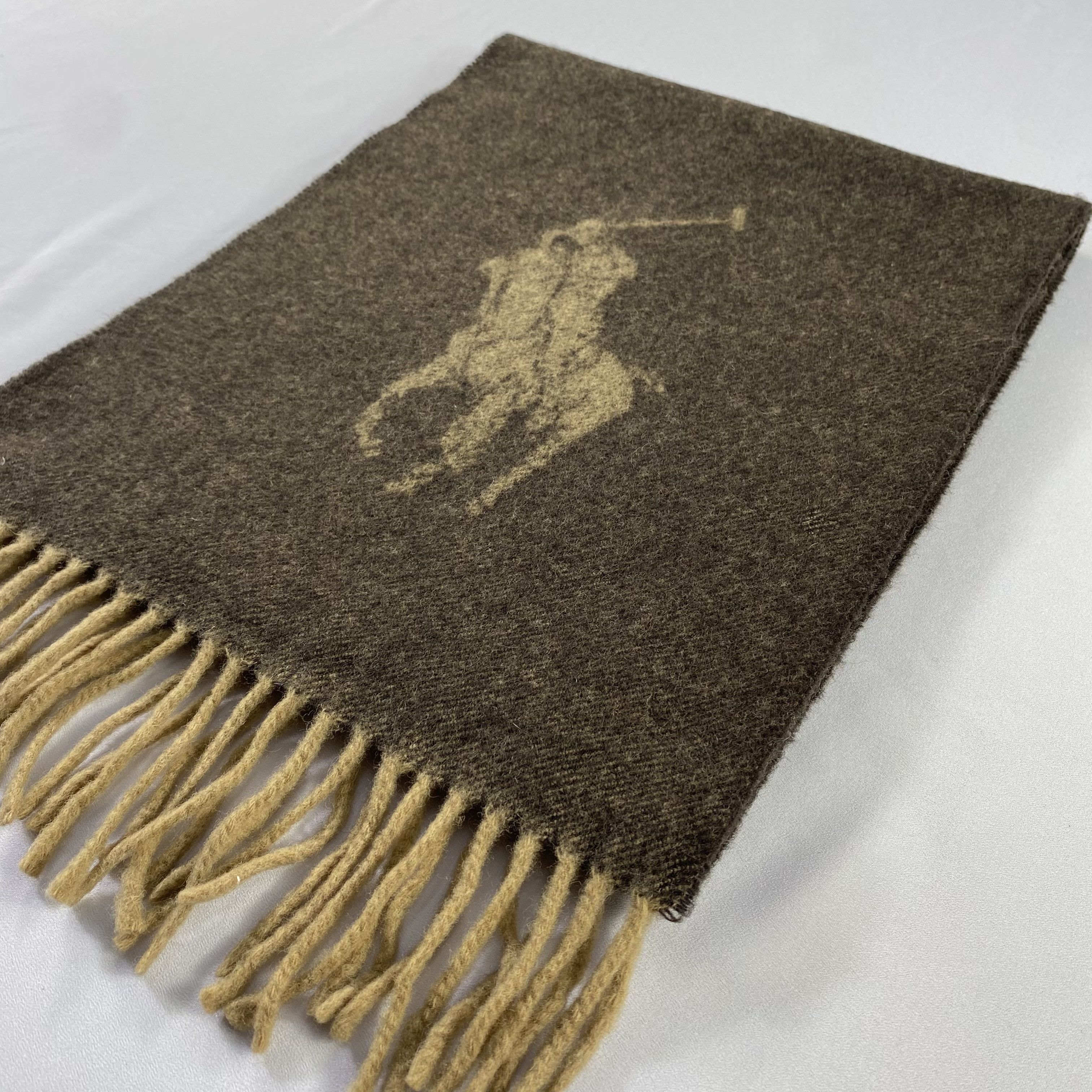 Polo Ralph Lauren Polo Ralph Lauren Scarf Big Logo Neck Wrap Wool Muffler Size ONE SIZE - 3 Thumbnail