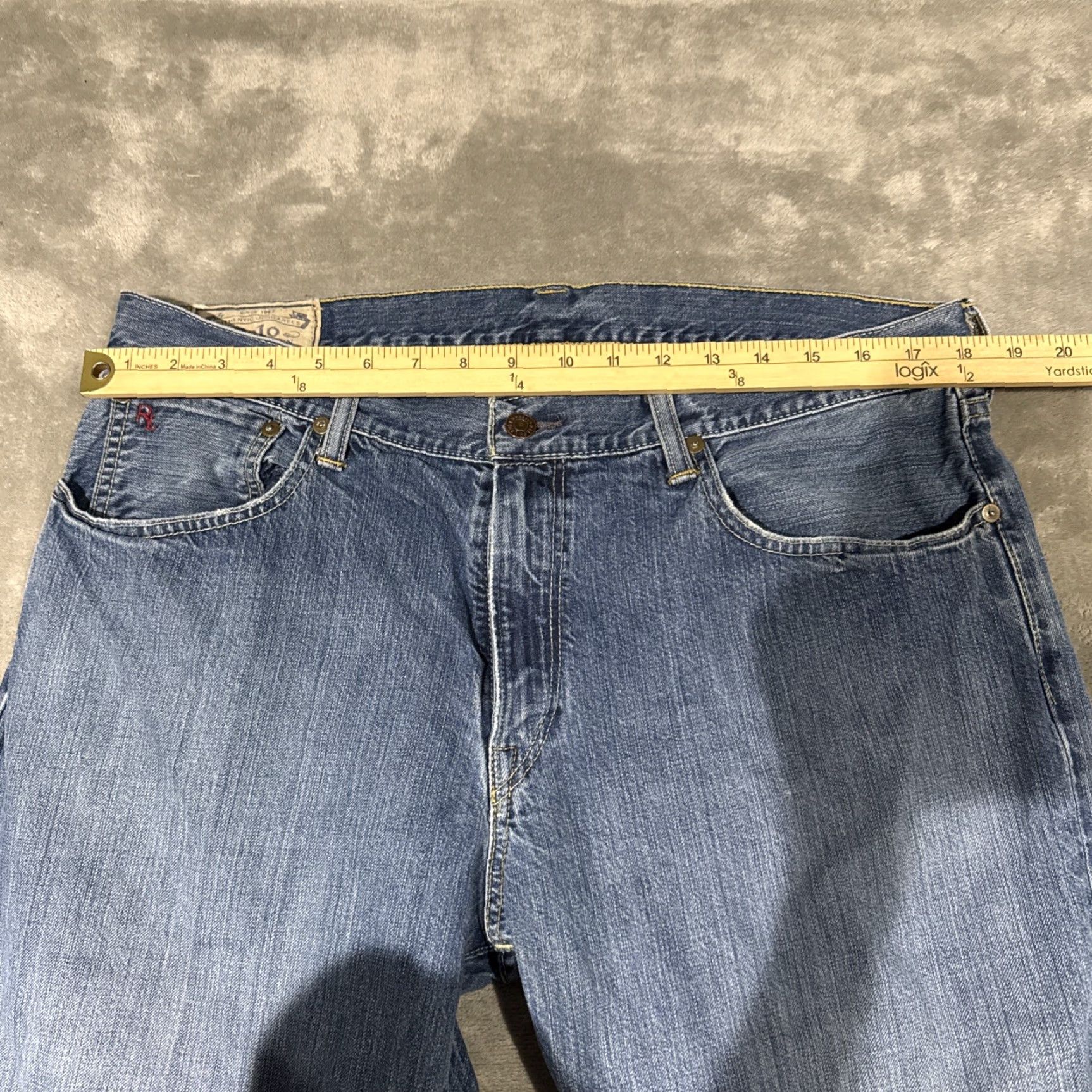 Polo Ralph Lauren Polo Ralph Lauren Jeans Mens 36x34 Blue Denim Hampton Straight Preppy Modern Size US M / EU 48-50 / 2 - 5 Thumbnail