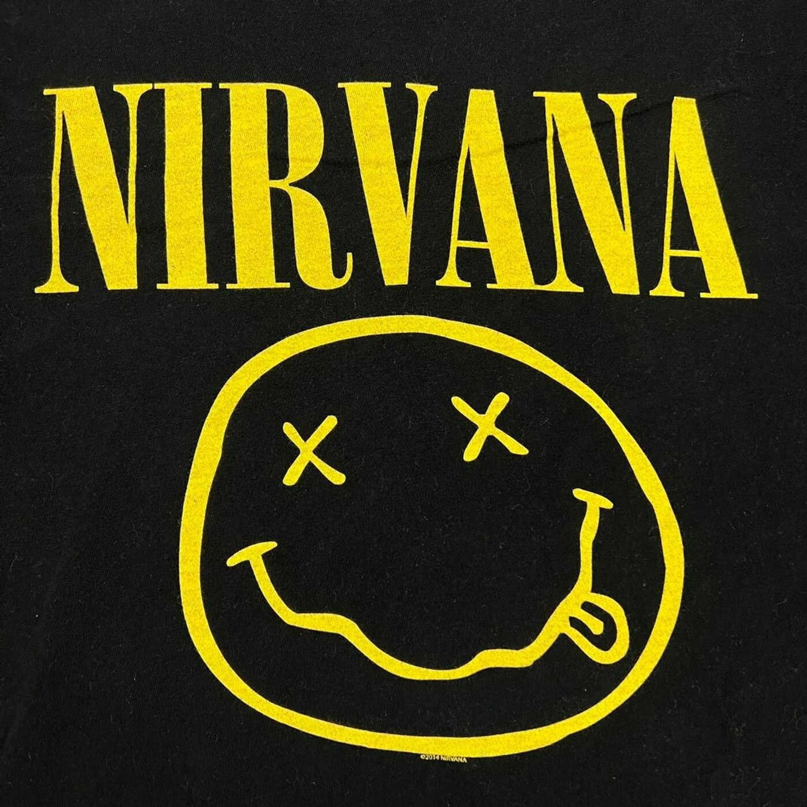 Nirvana × Vintage 2014 Nirvana Shirt Smiley Face Graphic Short Sleeve Band Tee Size US S / EU 44-46 / 1 - 3 Thumbnail