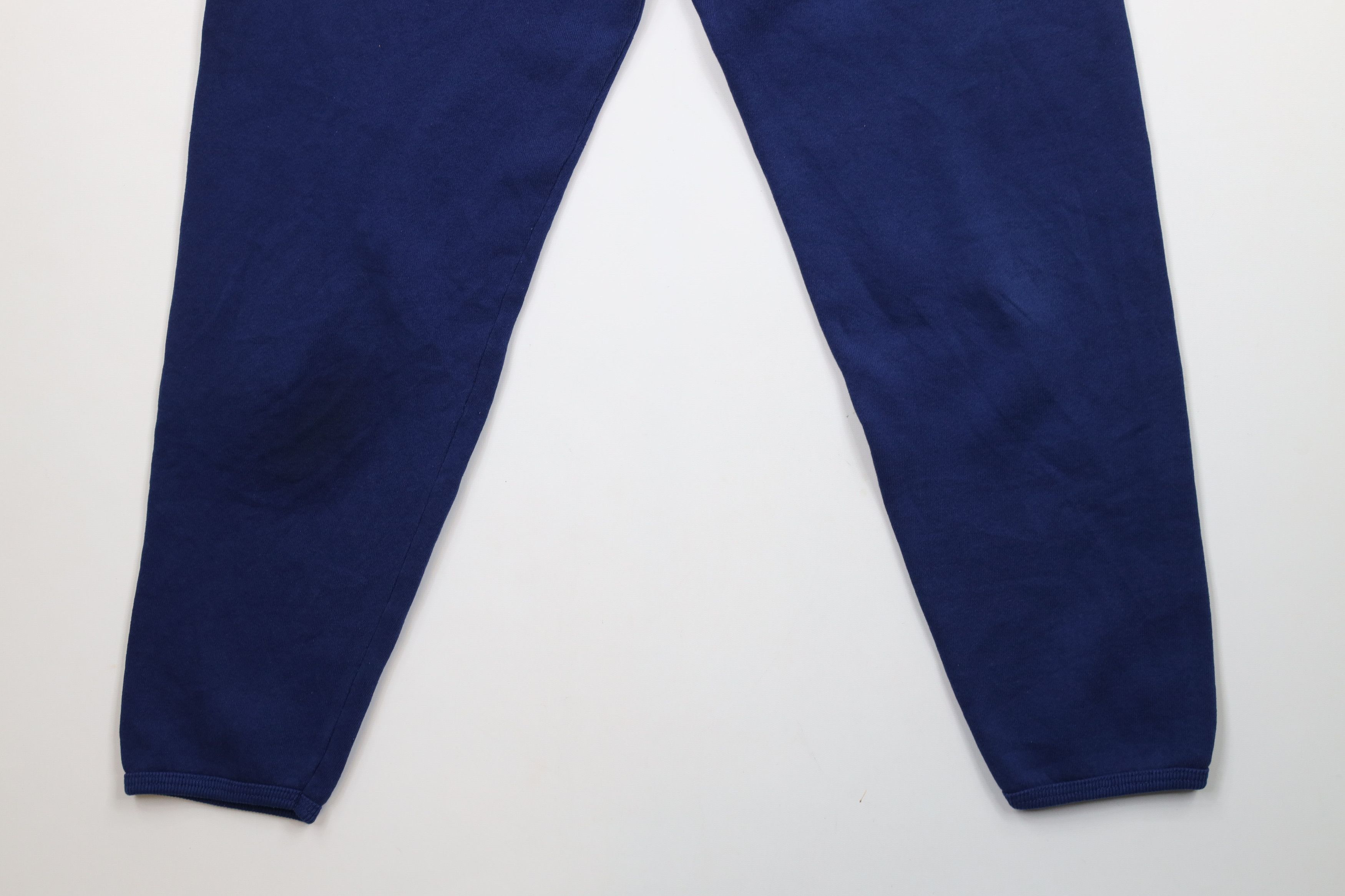 Vintage Vintage 90s Streetwear Blank Sweatpants Joggers Blue USA Size 26" / US 2 / IT 38 - 4 Thumbnail