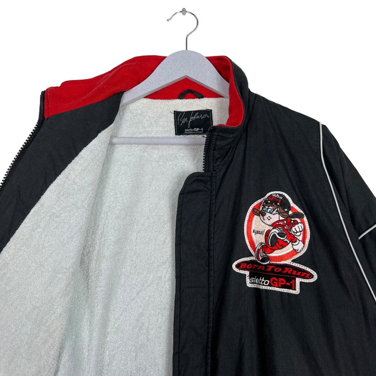 All Sport 🔥 VINTAGE BEN JOHNSON BORN TO RUN BOMBER JACKET Size US M / EU 48-50 / 2 - 11 Thumbnail