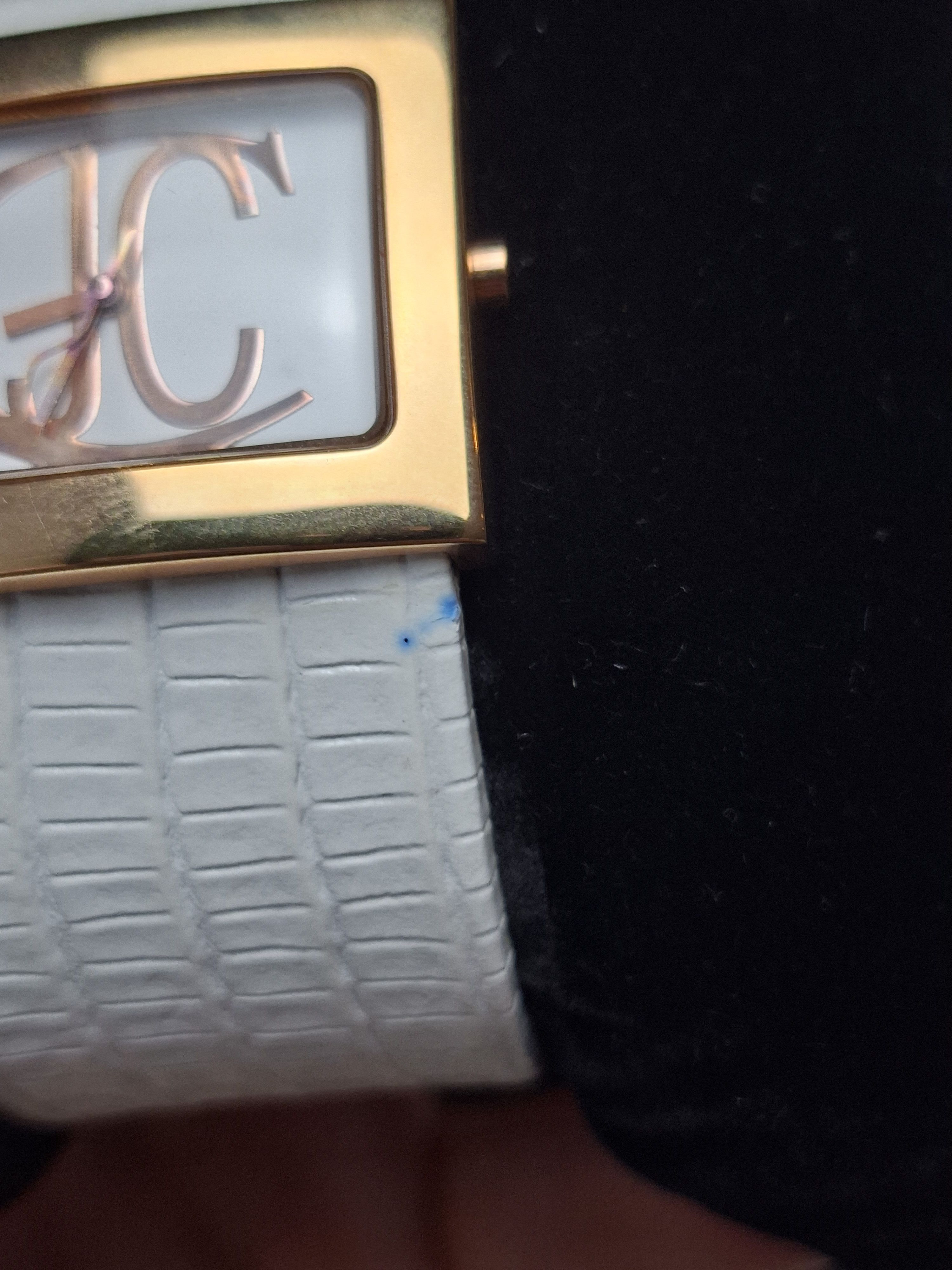 Just Cavalli Just Cavalli Watch White Leather Band Rose Gold Square Face Size ONE SIZE - 8 Thumbnail