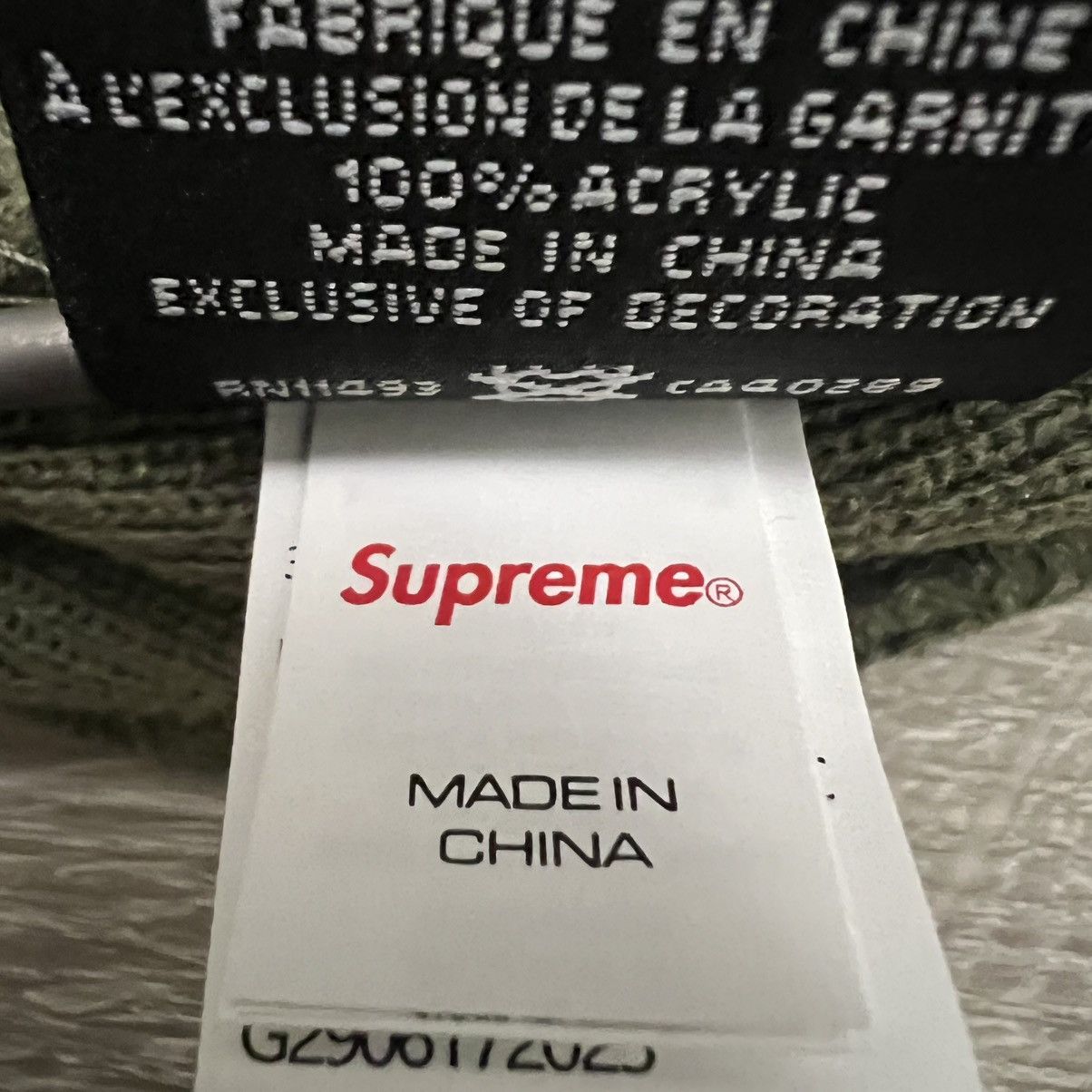 New Era × Supreme Supreme New Era Box Logo Beanie FW25 Olive Size ONE SIZE - 9 Thumbnail