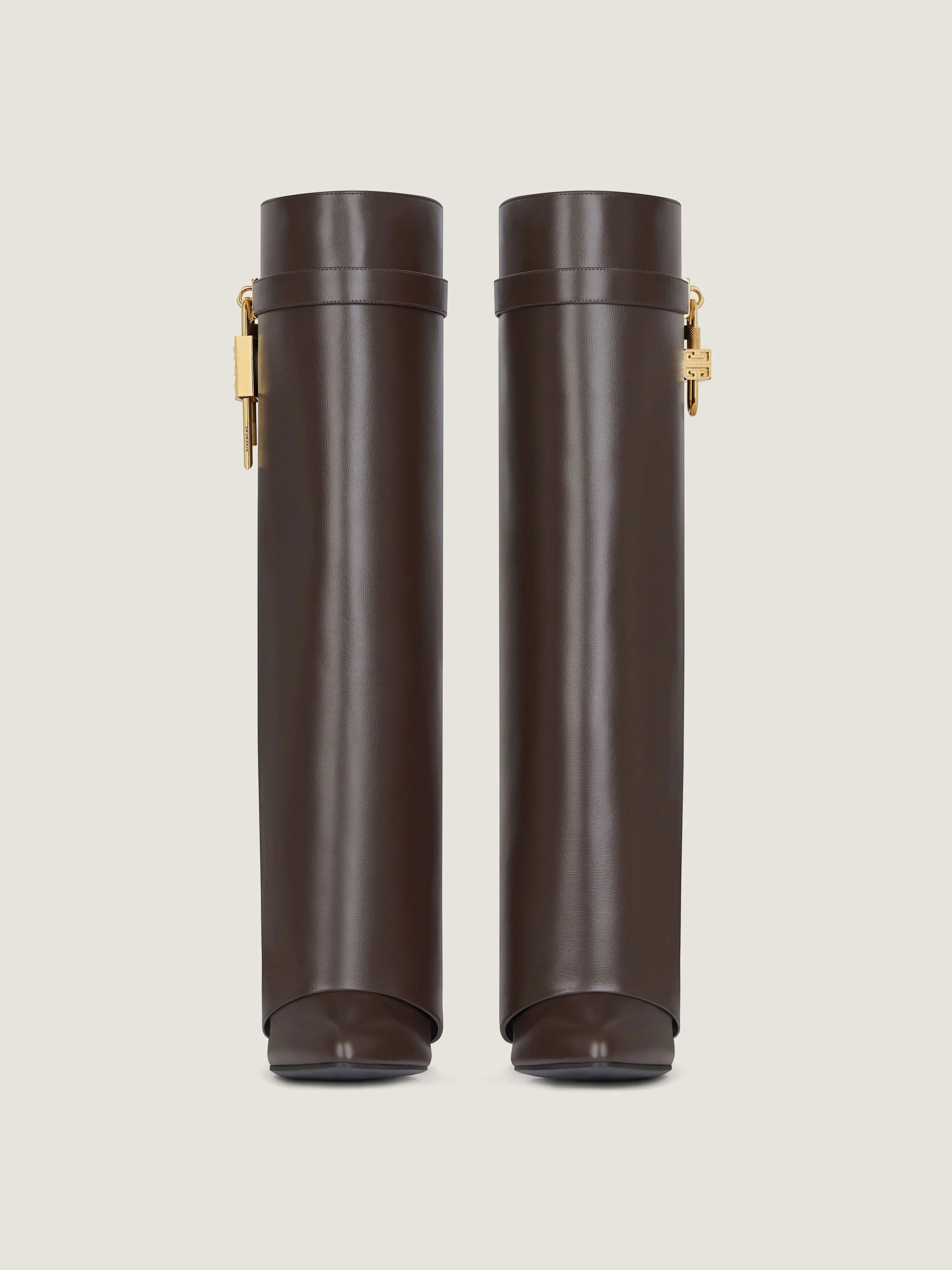 Givenchy os11x0126 Shark Lock Boots in Brown Size US 6 / IT 36 - 3 Thumbnail