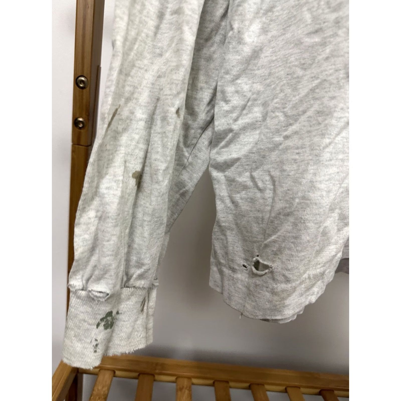 Fruit Of The Loom VTG 90s This Is Wrestling War Hand Combat Long Sleeve Thrashed Worn T-Shirt XL Size US XL / EU 56 / 4 - 7 Thumbnail