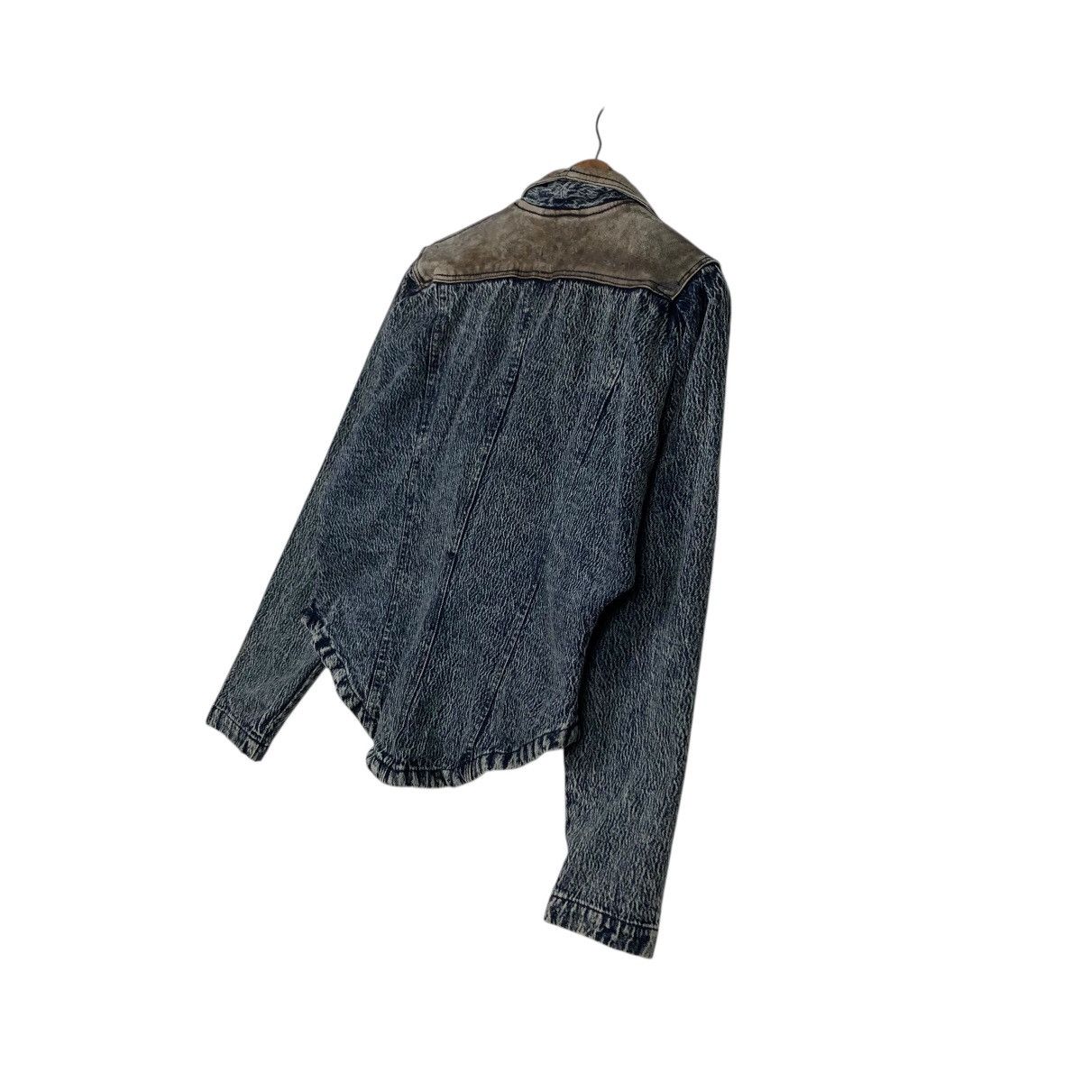 Japanese Brand 📌Vintage Cropped Biker Denim Jacket Livevire Issey Miyake Size US M / EU 48-50 / 2 - 11 Thumbnail