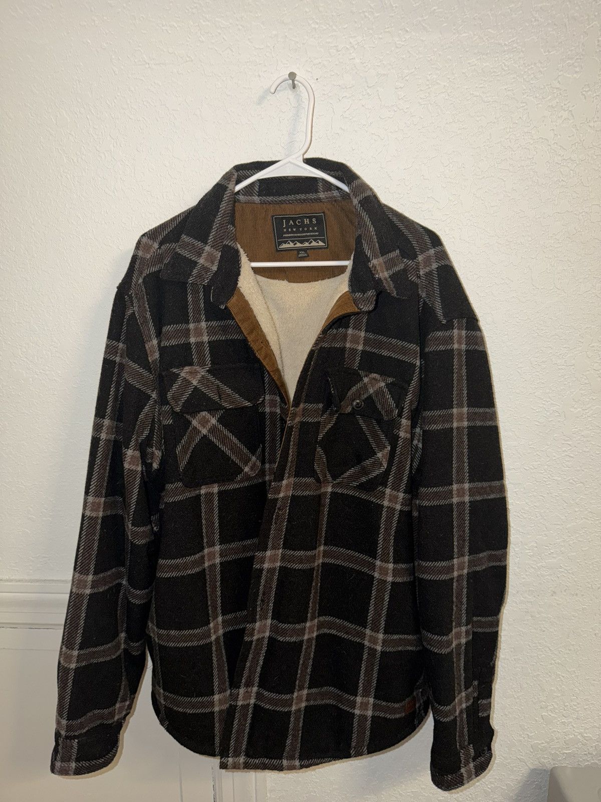 JACHS NY Plaid Sherpa lined heavy coat Size US XXL / EU 58 / 5 - 1 Thumbnail