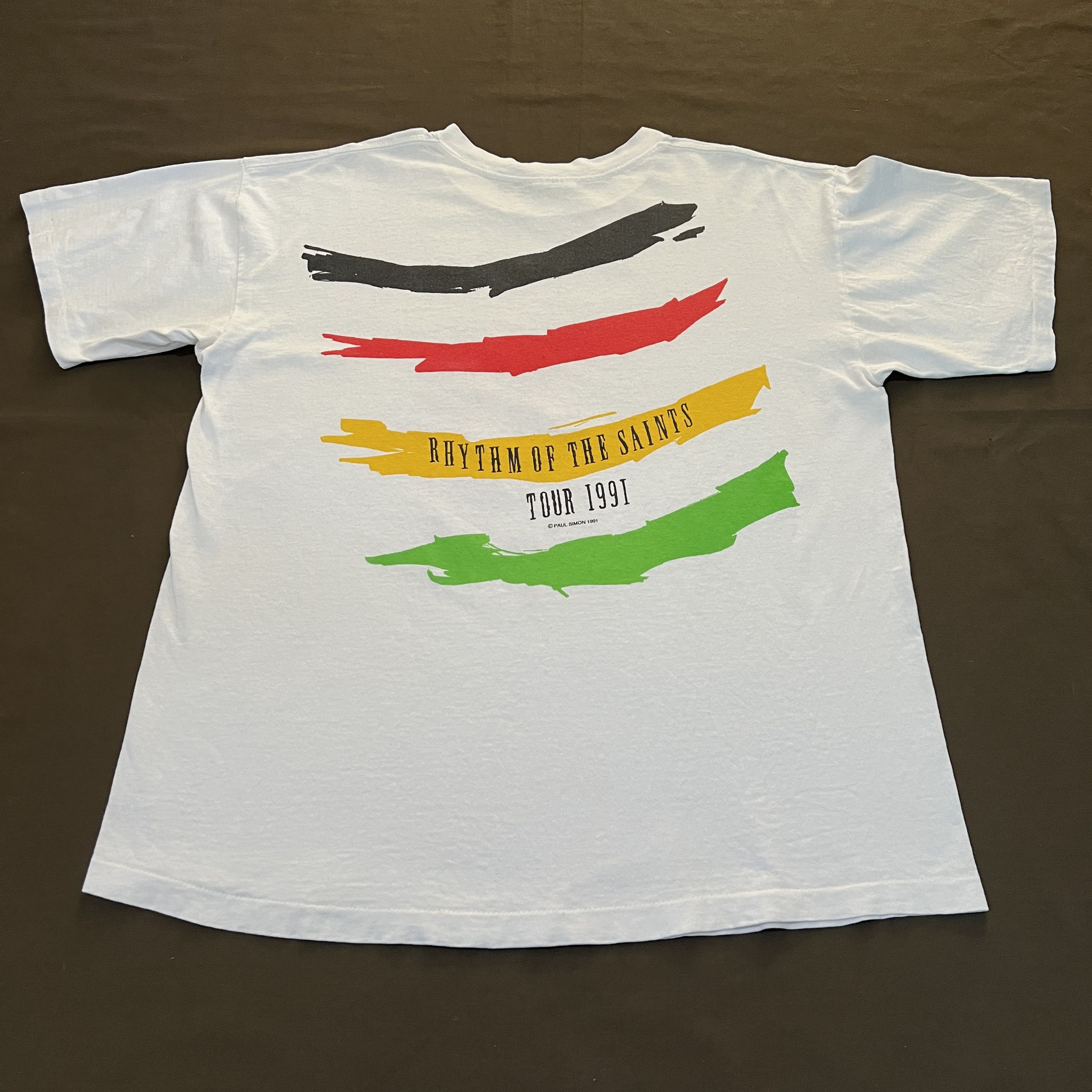 Band Tees Vintage 90s Paul Simon TheRhythmof theSaints Tour XL Folk Size US XL / EU 56 / 4 - 5 Thumbnail