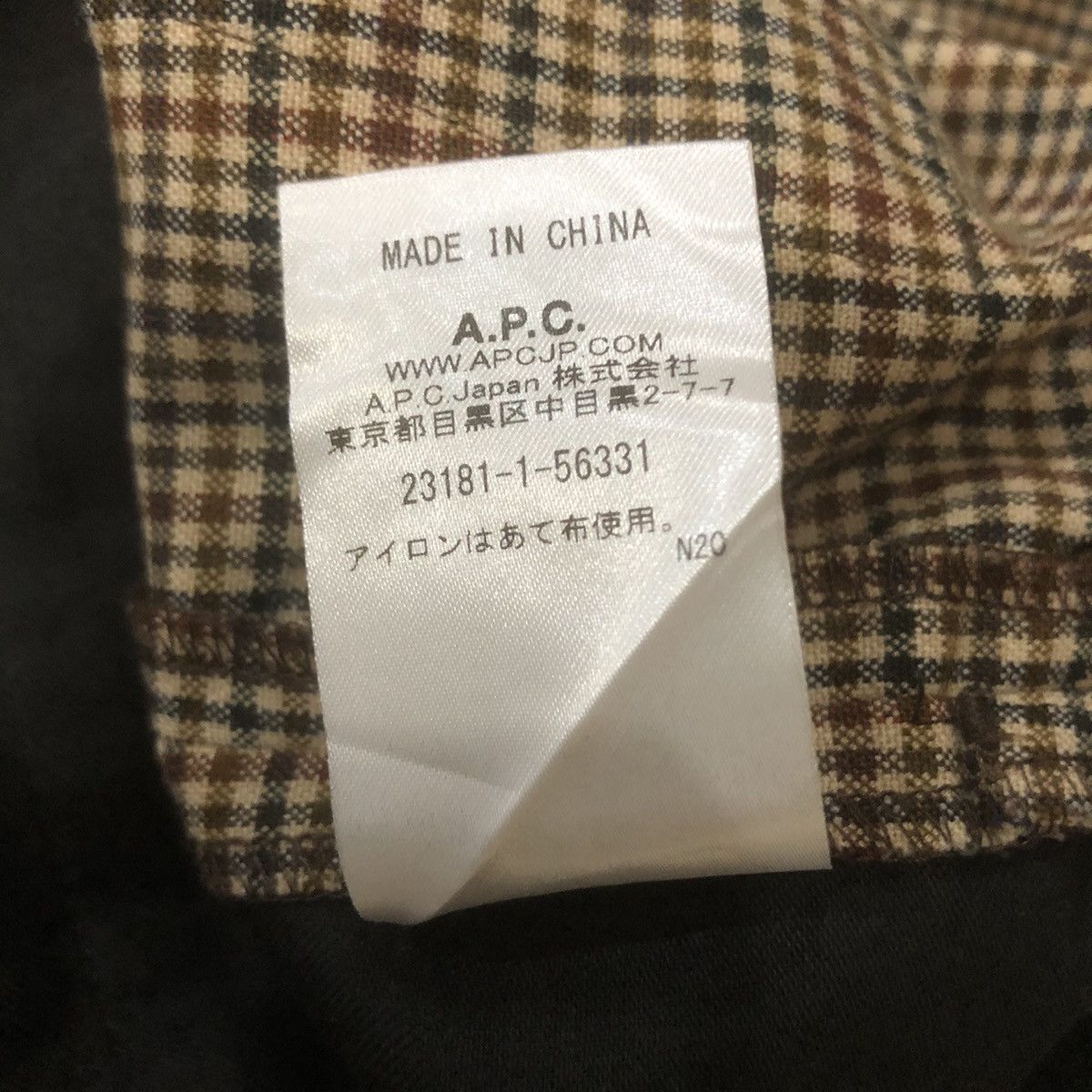 A.P.C. Hazelnut Checkered Flares A.P.C Pants Straight Size 28" / US 6 / IT 42 - 9 Thumbnail