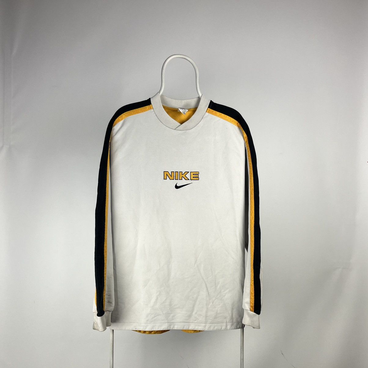 Nike Vintage Nike spellout sweatshirt 90s reverse size Large Size US L / EU 52-54 / 3 - 1 Thumbnail